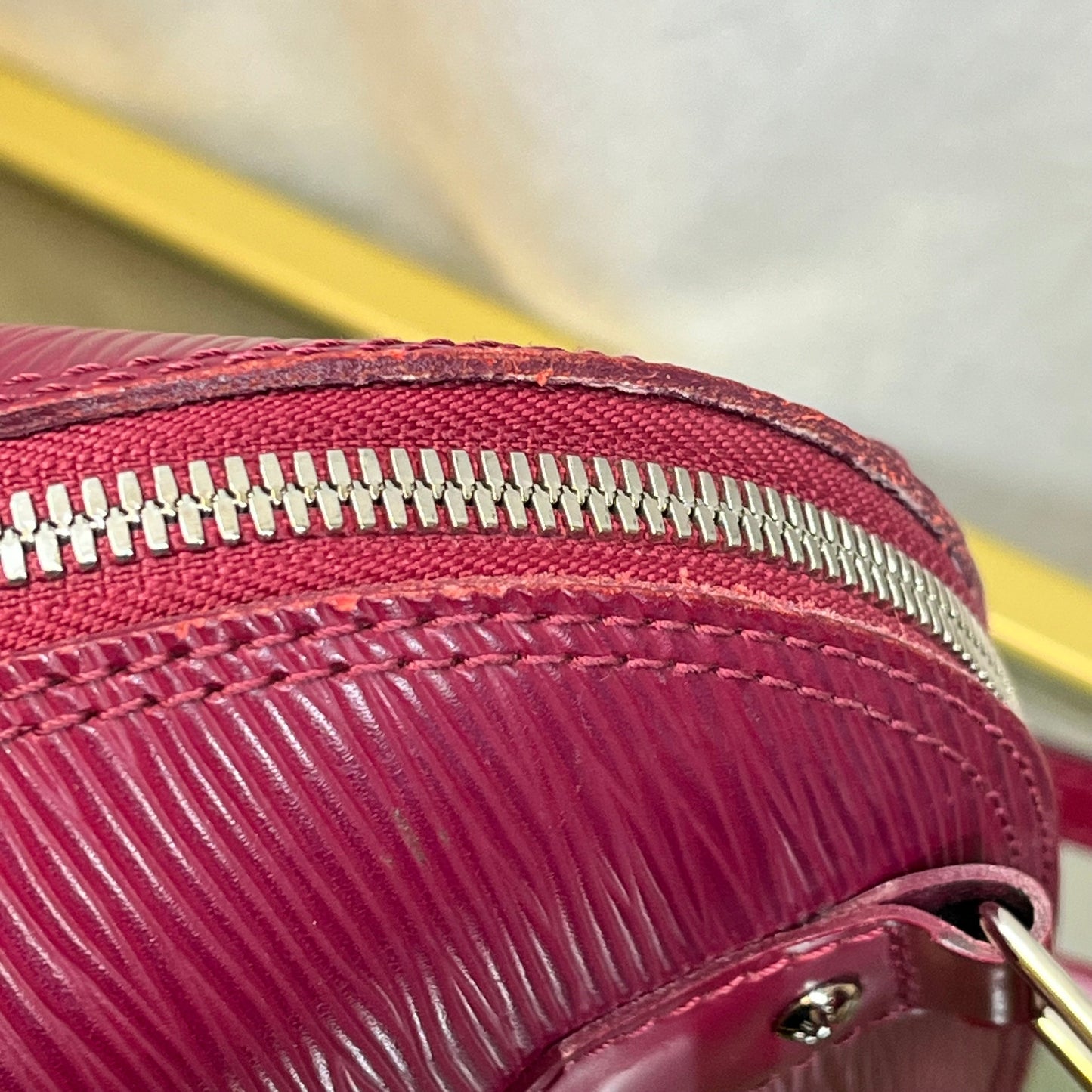 LOUIS VUITTON Alma BB Epi Leather Top Handle Bag