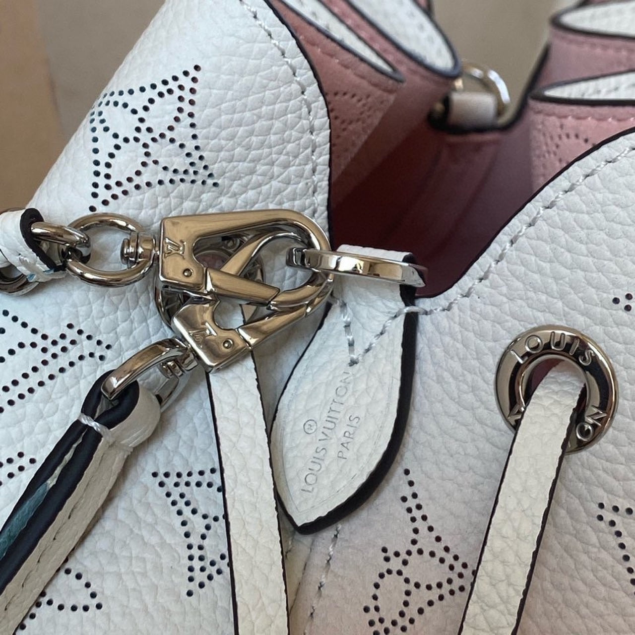LV Bella Bucket Bag Pink For Women, Shoulder And Crossbody Bags 7.5in/19cm LV M57855