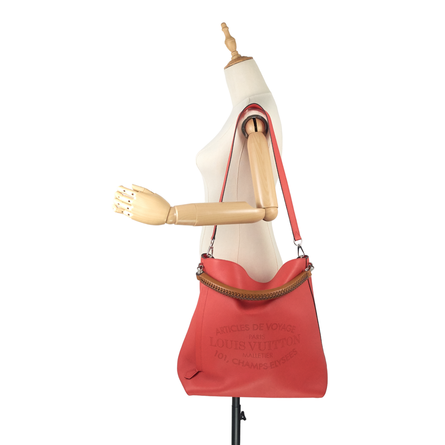Louis Vuitto Parnassea Bagatelle Veau Soie Calfskin Leather Bag