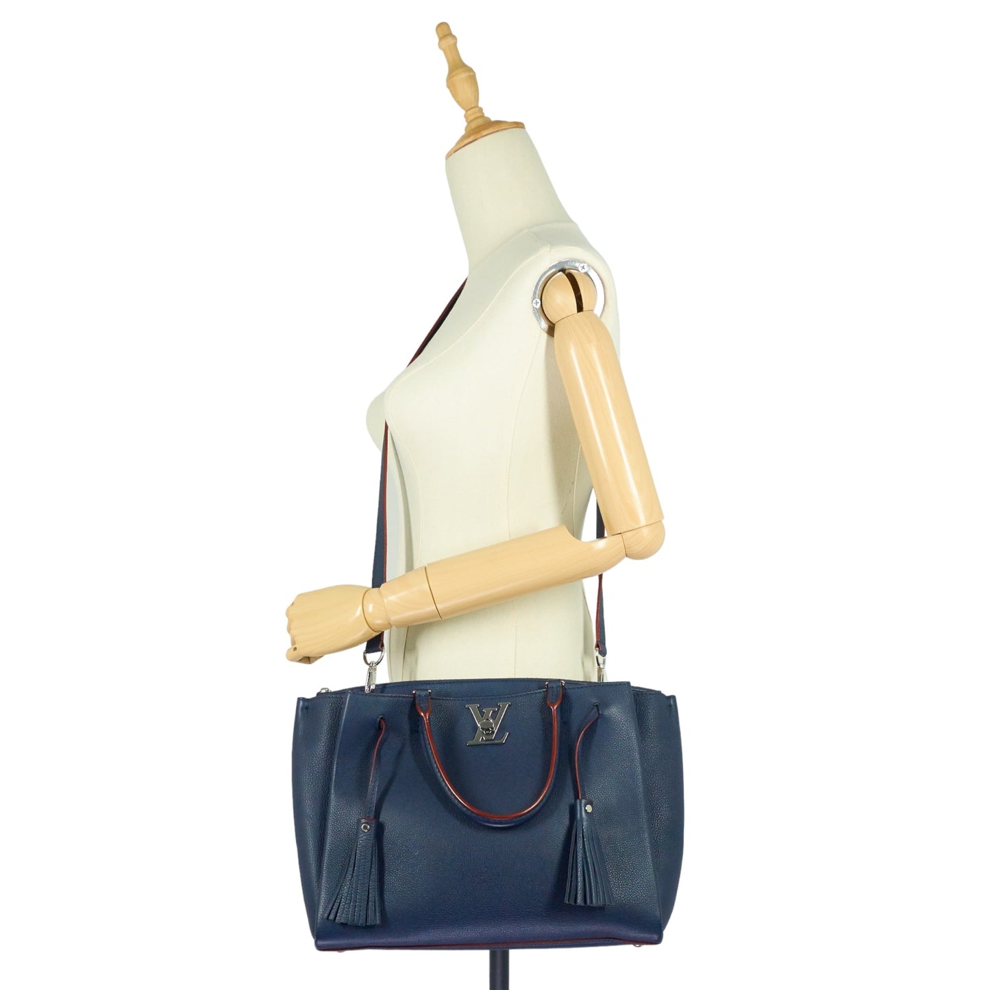 Louis Vuitto LockMeTo MM Calfskin Leather Handbag