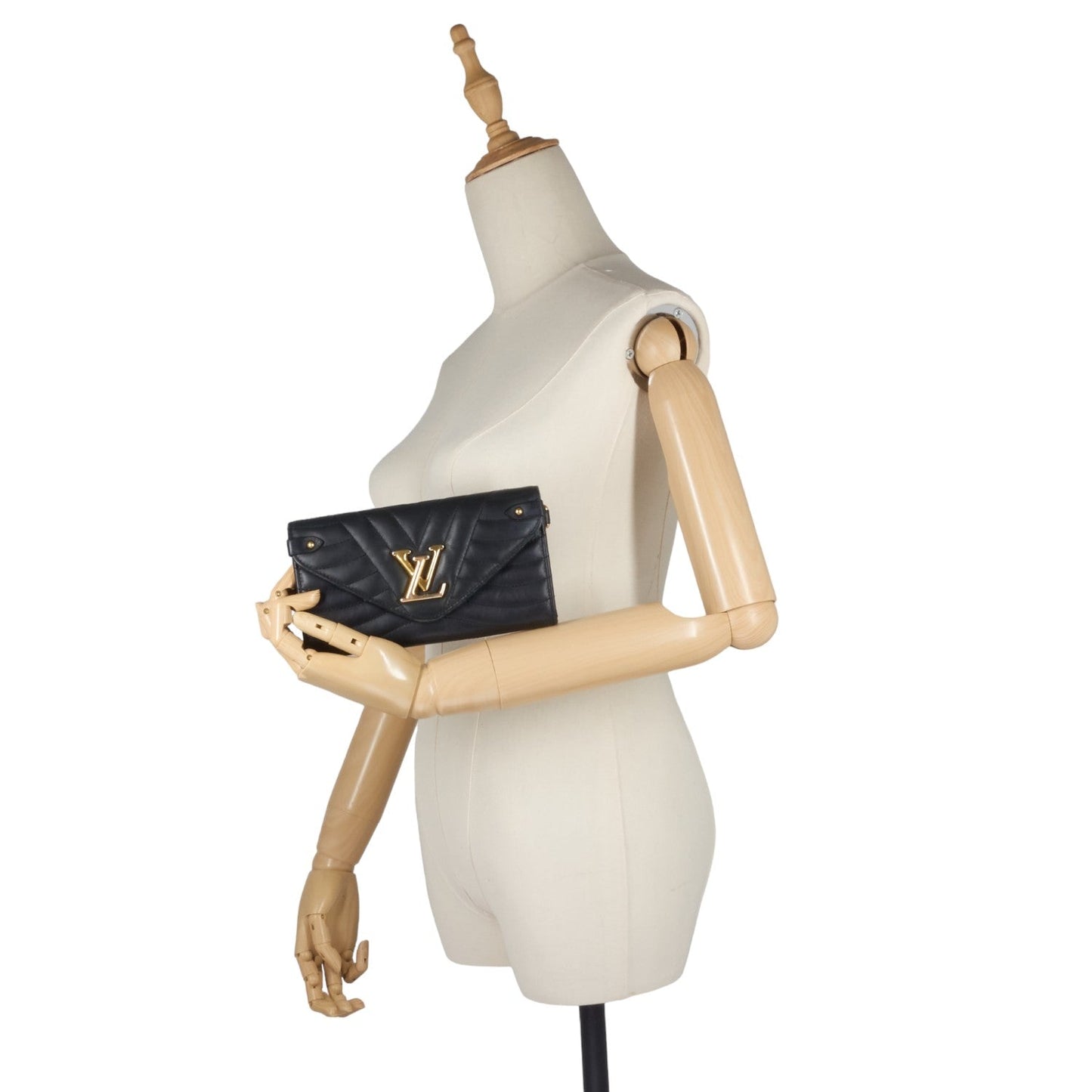 Louis Vuitto New Wave Calfskin Leather Long Wallet
