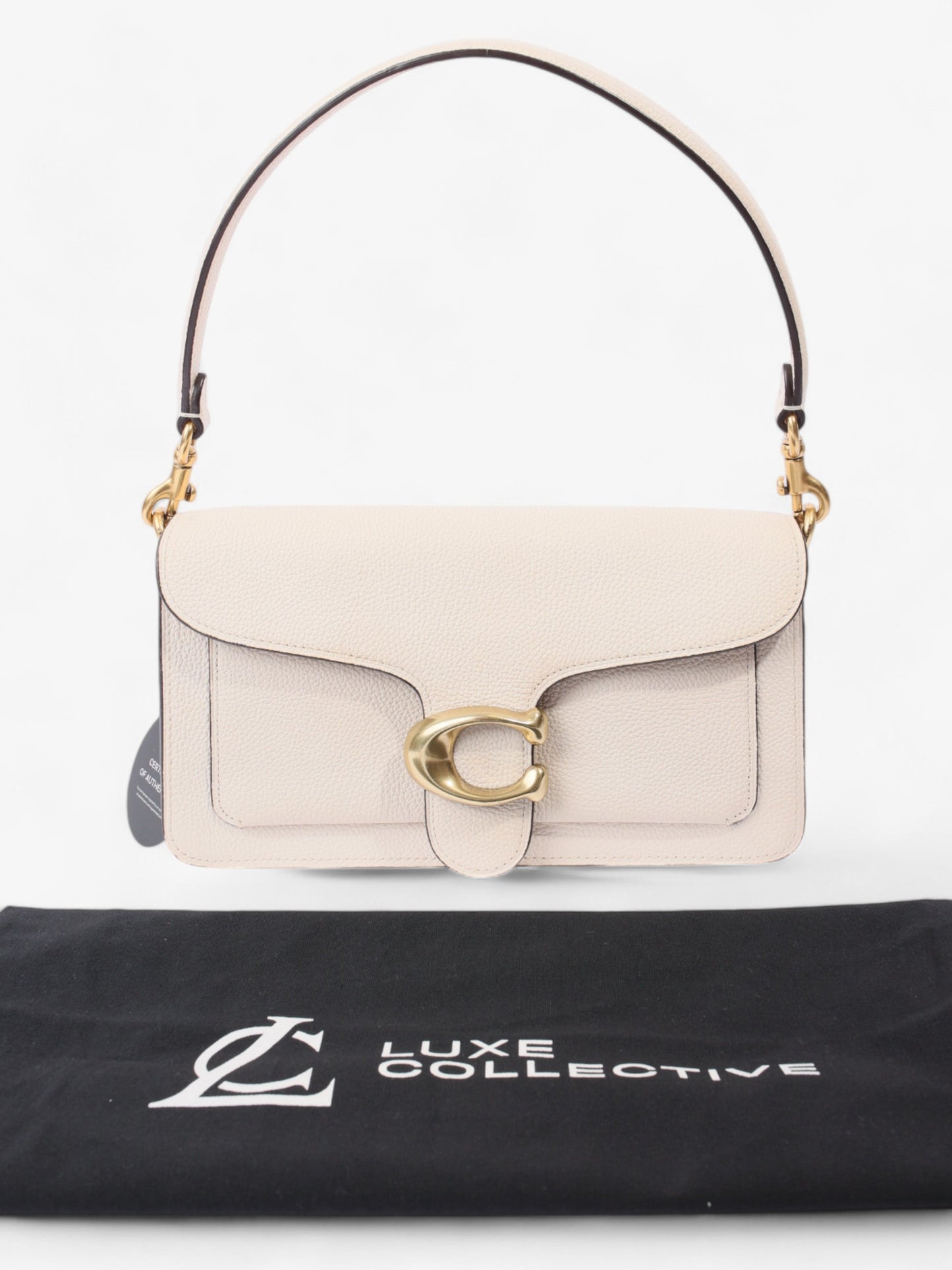 Coach Tabby White Leather 26