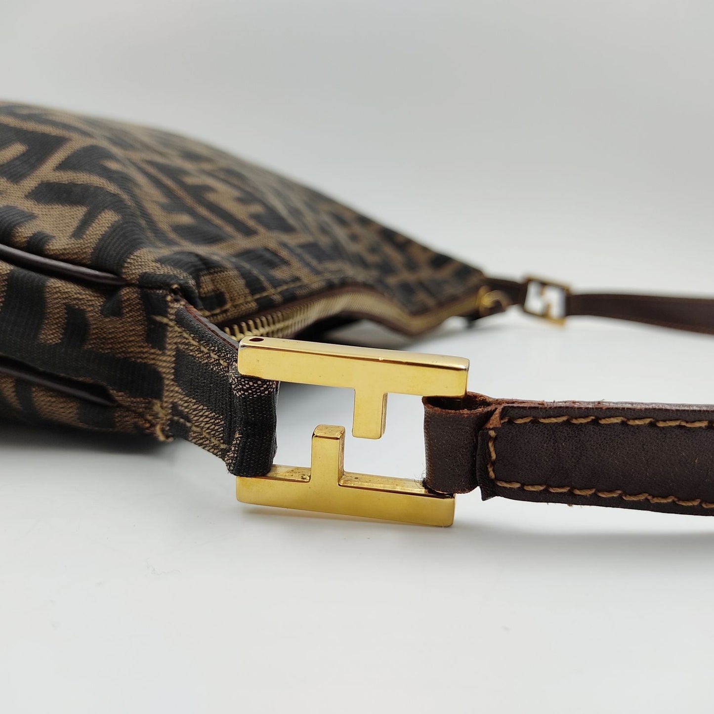 Fendi Fendi vintage Hobo shoulder bag in monogram canvas - '10s