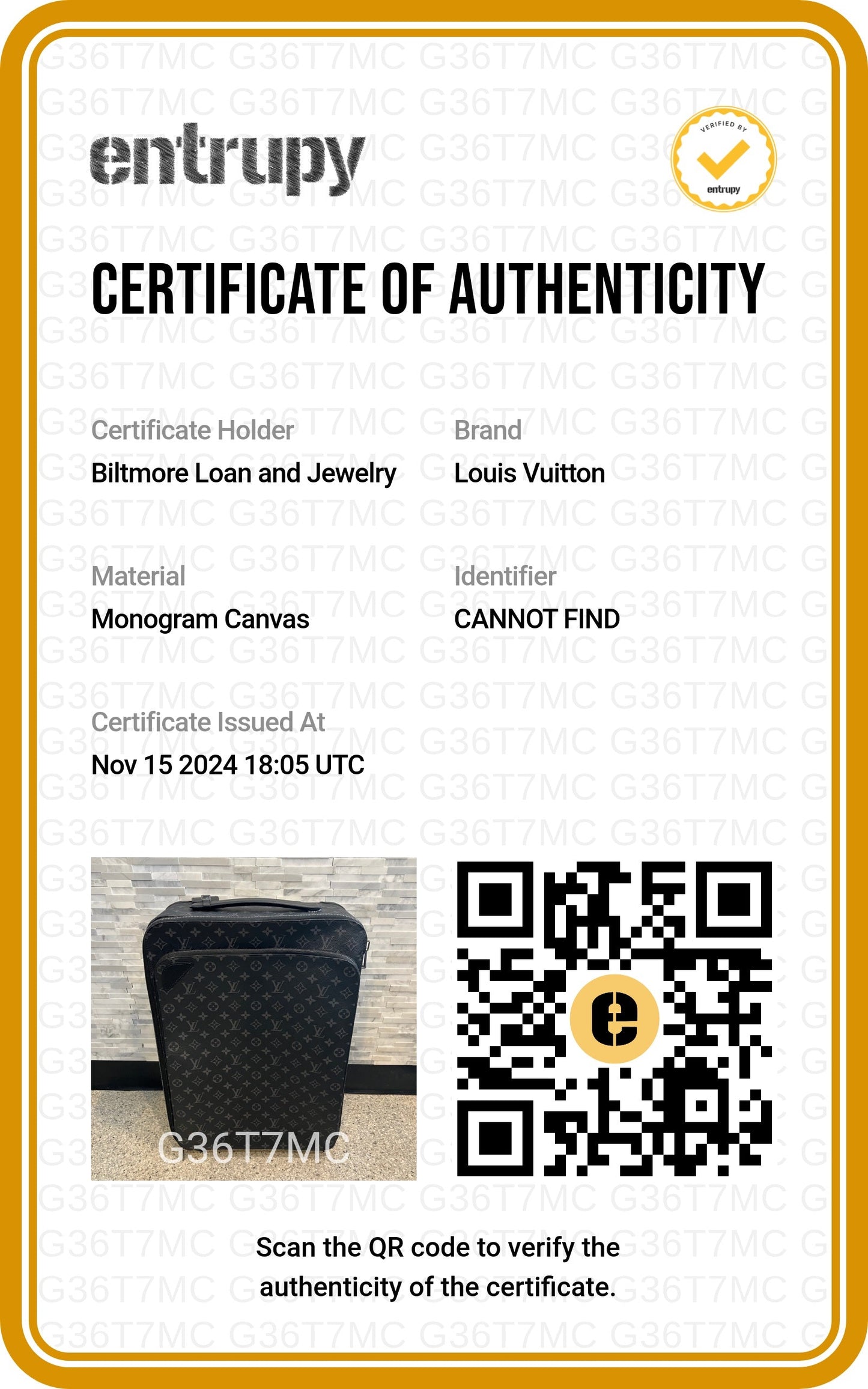 Louis Vuitton Monogram Eclipse Pegase Trolley Case