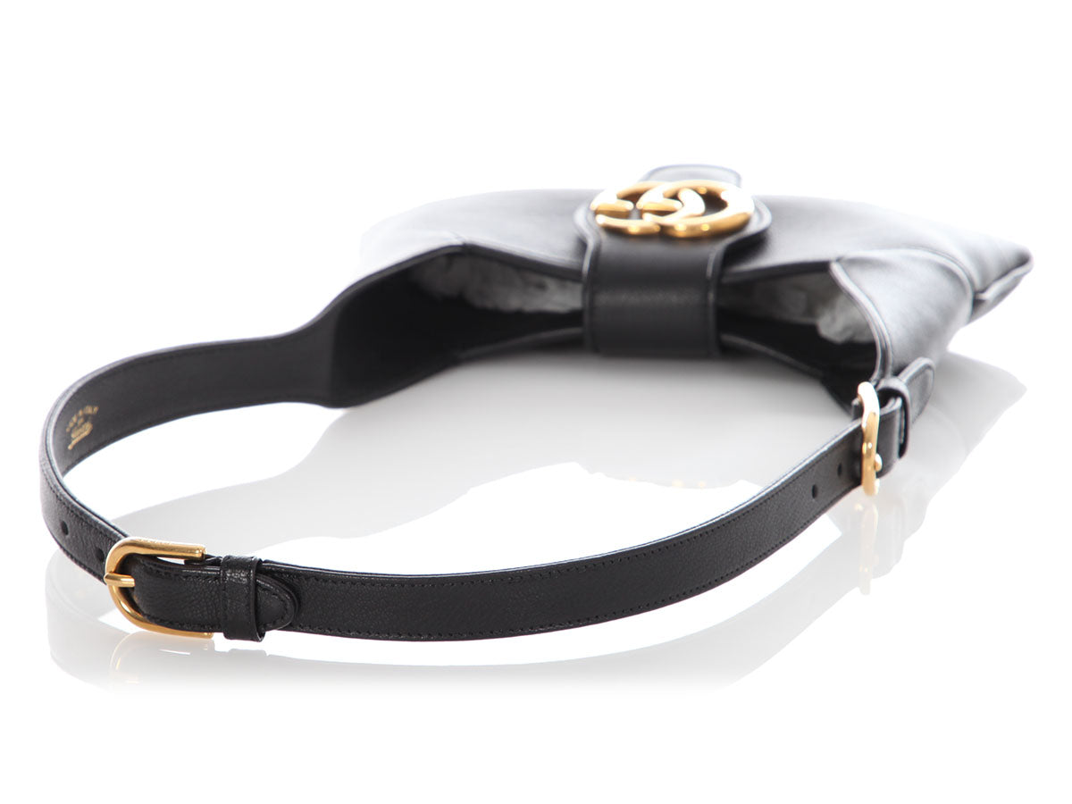 Gucci Small Black Goatskin Aphrodite