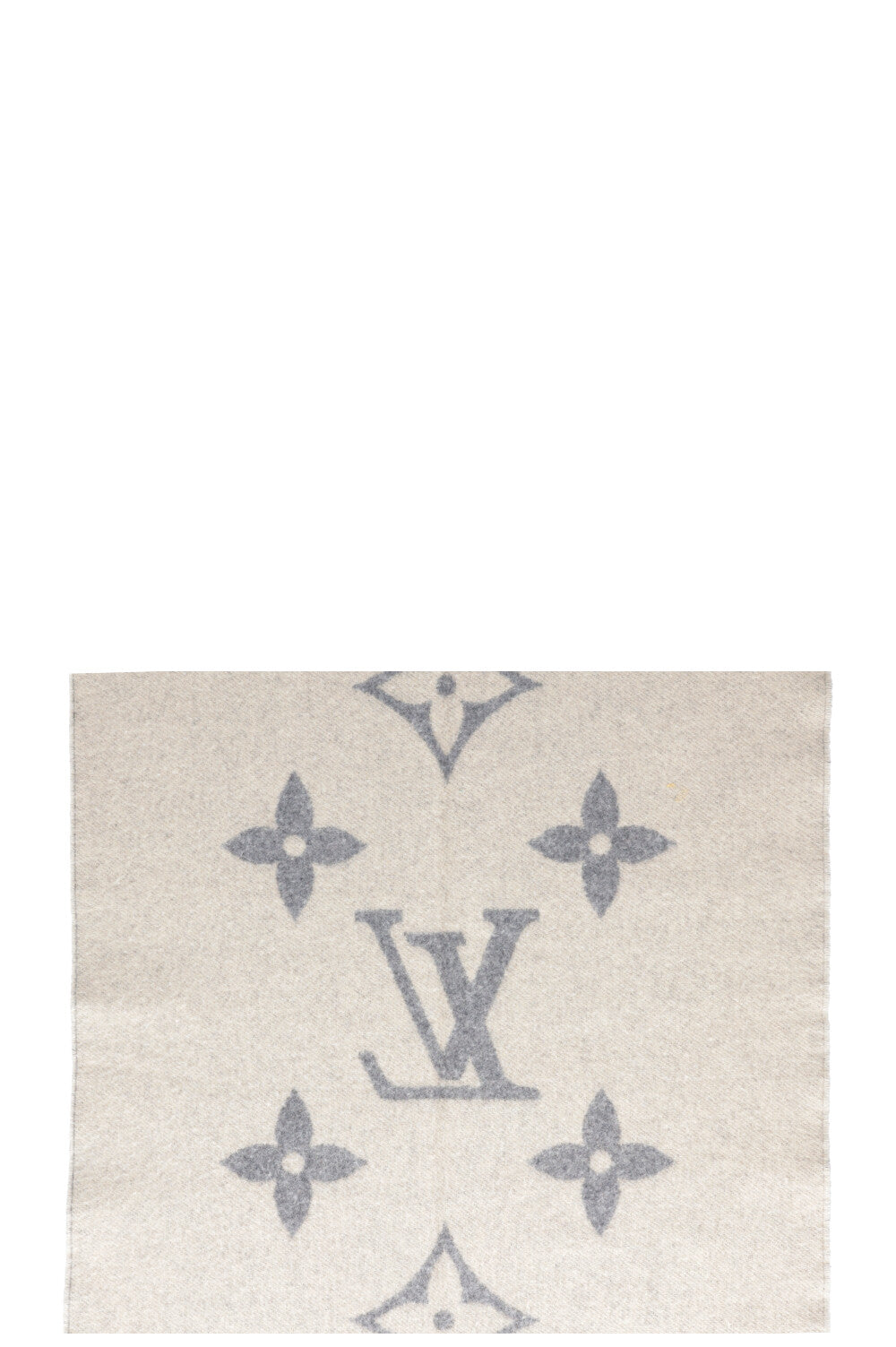 LOUIS VUITTON Reykjavik Scarf Cashmere Grey Ivory
