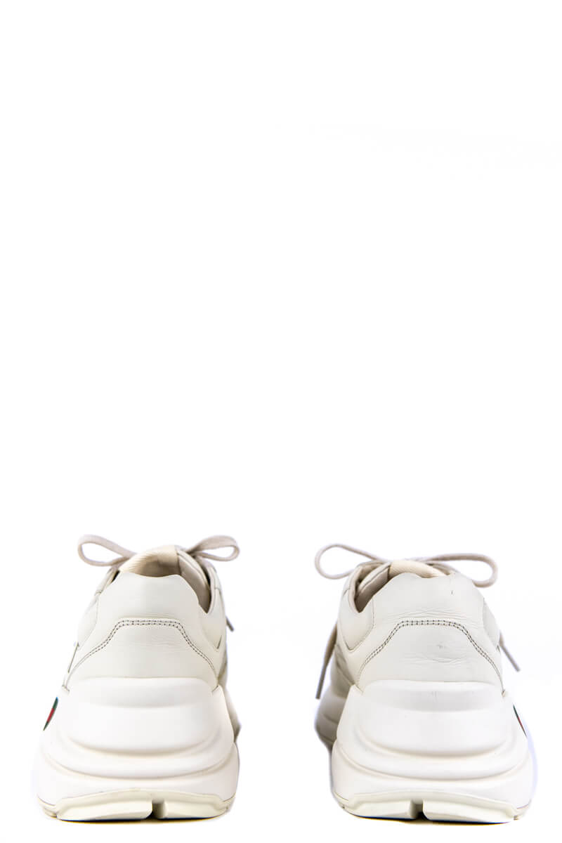 Gucci Ivory 2018 Rhyton GG Web Sneakers Size IT 40 | US 10