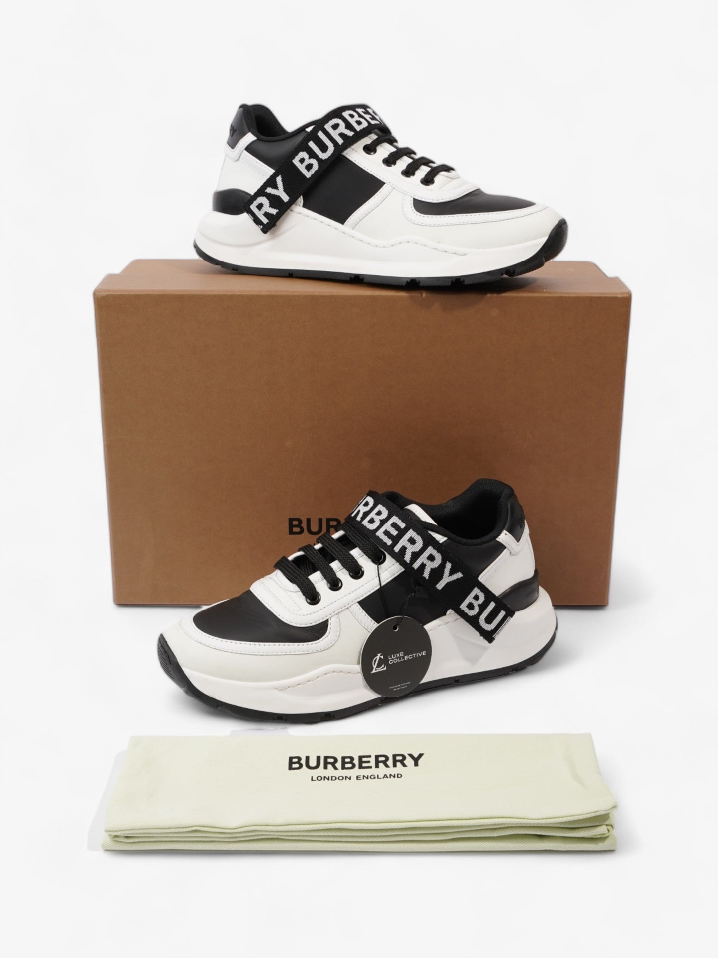 Burberry Ronnie Black / White Leather EU 36 UK 3