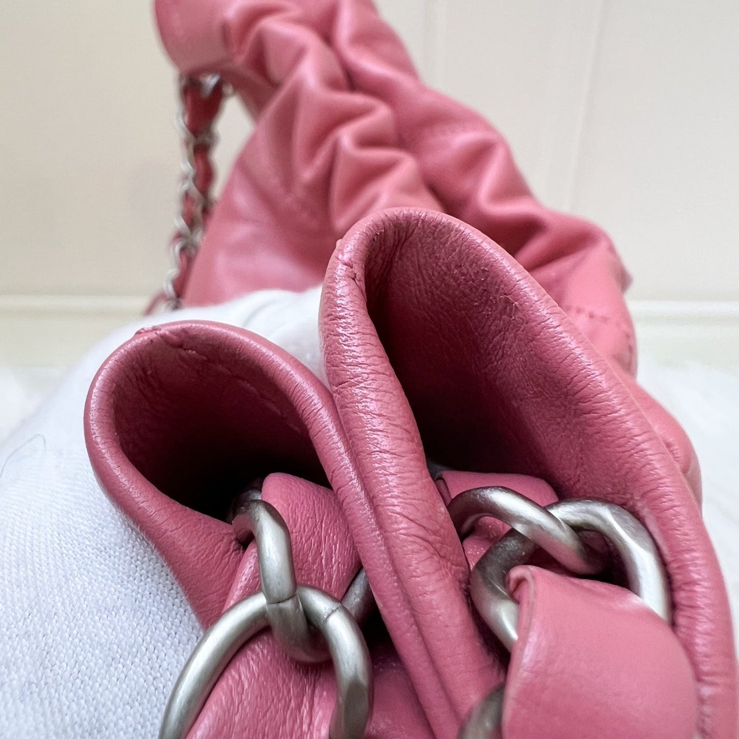 GLM-22 Small Hobo Bag in 23B Pink Calfskin and SHW (Model: AS3260)