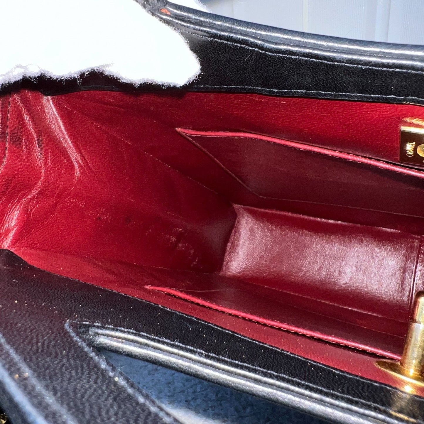 GLM-Large 31 Bag in Black Fabric and Lambskin and 24K GHW