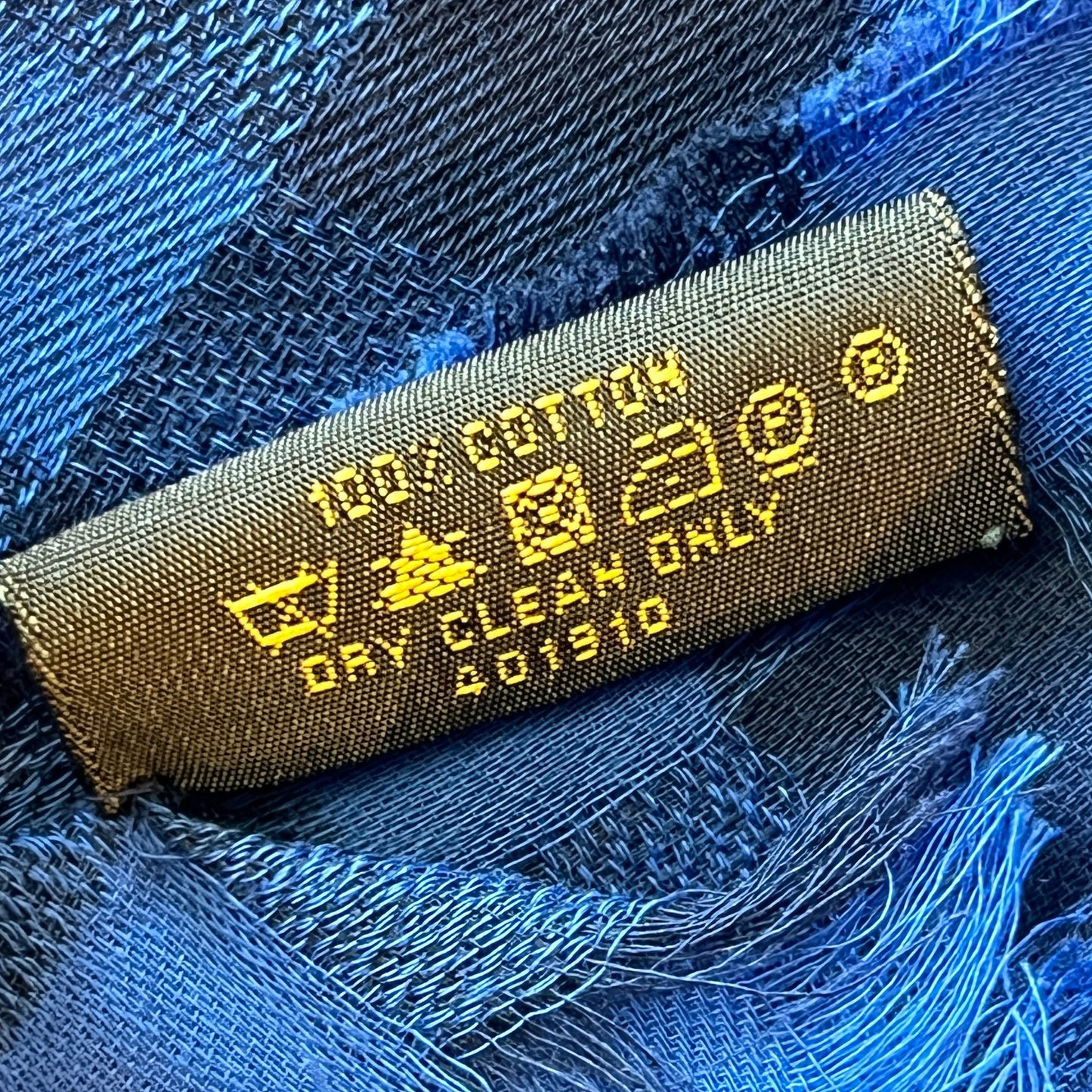 LOUIS VUITTON Gingham Damier Masai Scarf