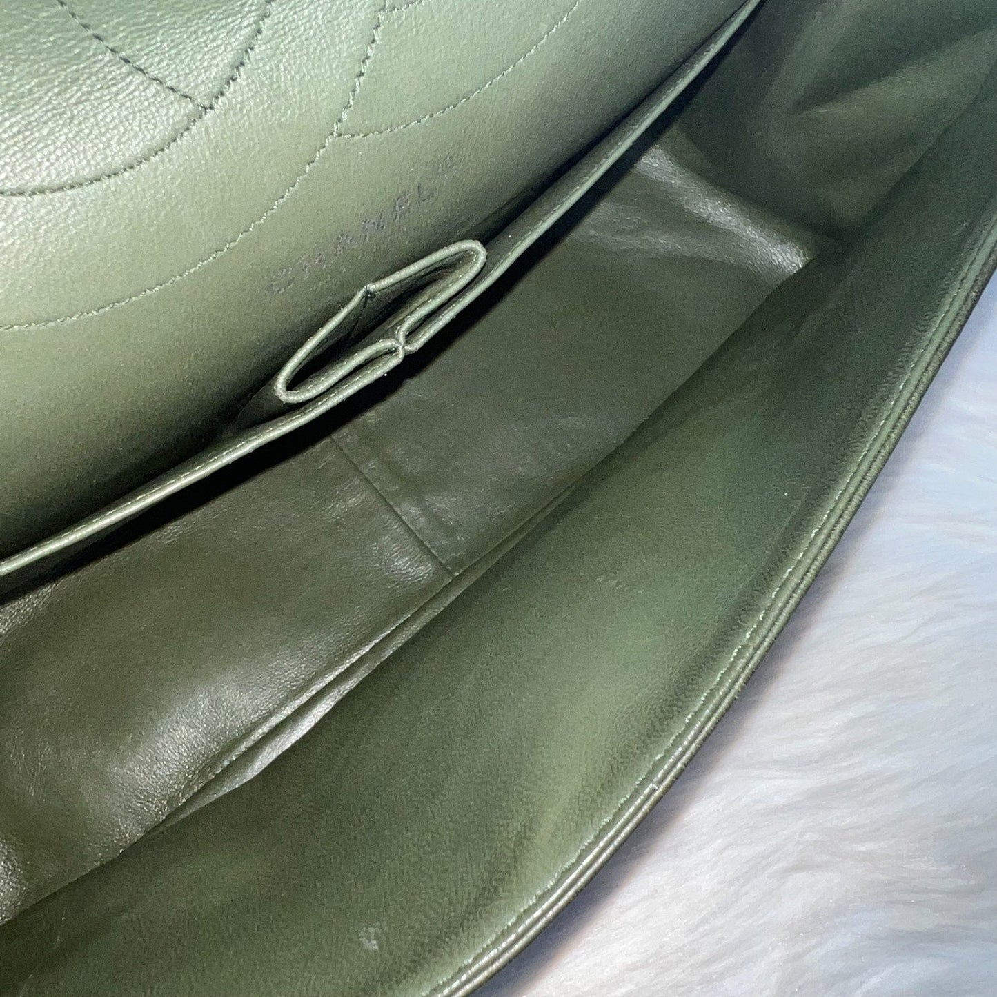 GLM-2.55 Reissue 227 Maxi in Dark Green Lambskin RHW