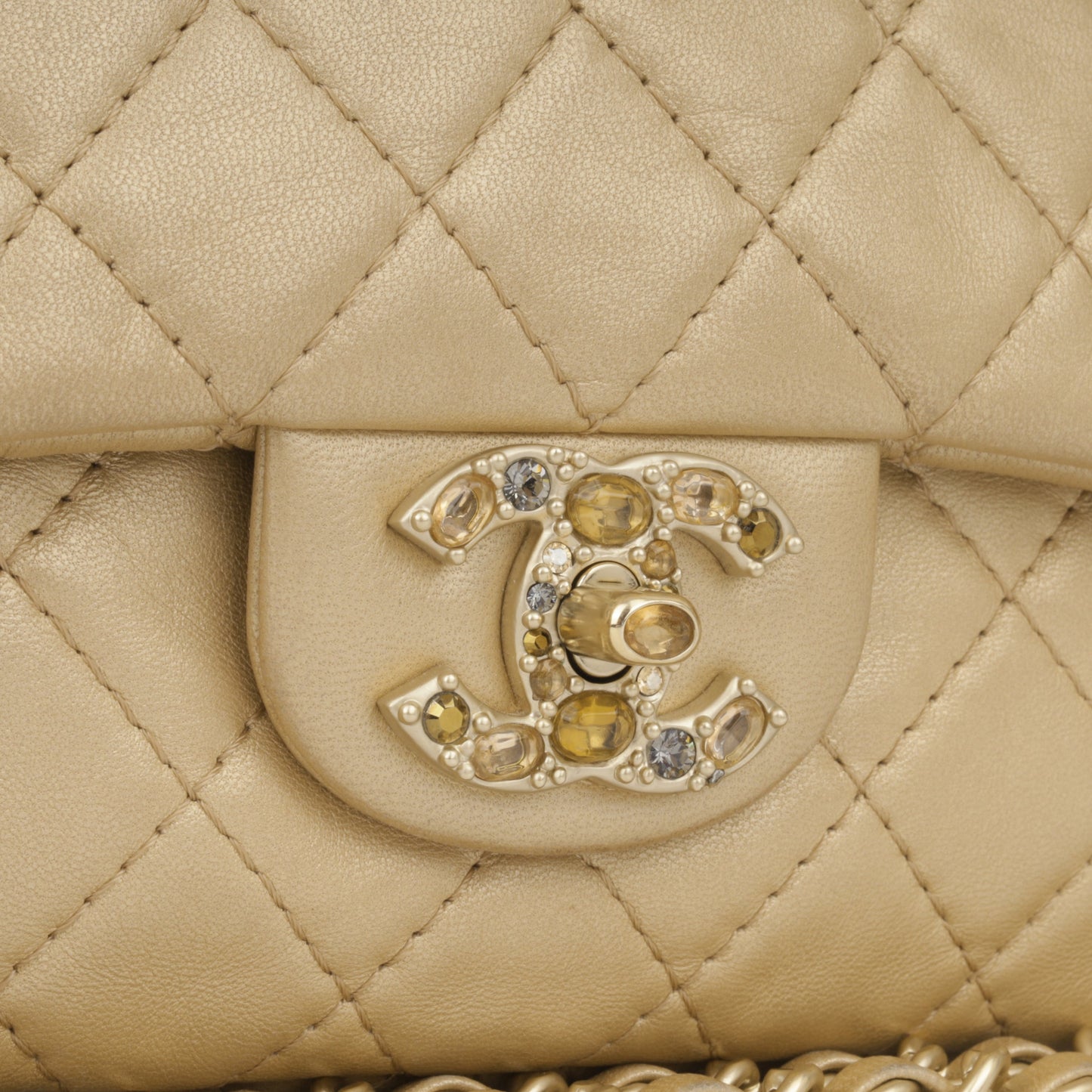 Chanel Seasonal Flap - Champagne Gold