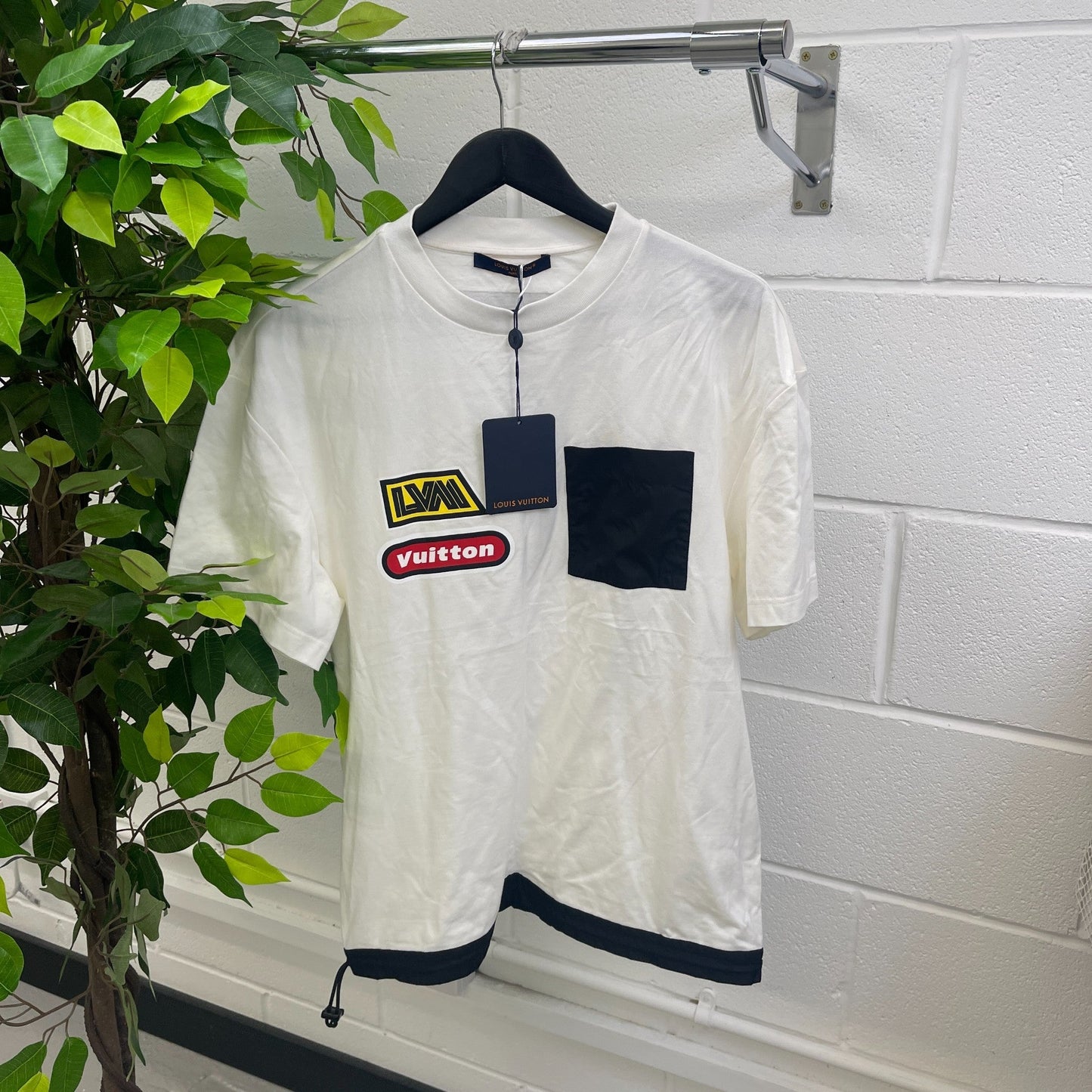 Men's Racing Hybrid T-Shirt White Size S