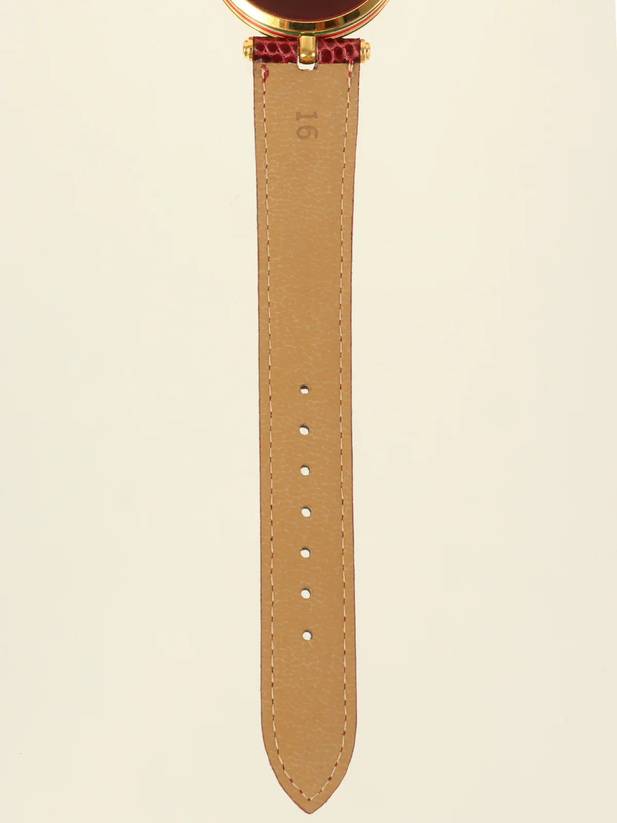 GUCCI Web Detailed Round Logo Watch Bordeaux