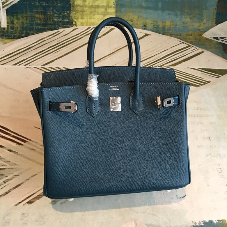 GLAMI Birkin Black For Women Silver Toned Hardware 9.8in/25cm