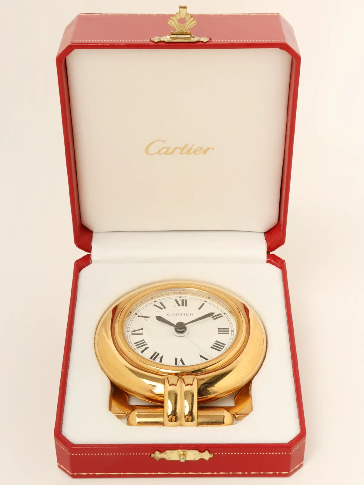 CARTIER Colisee Travel Clock Gold