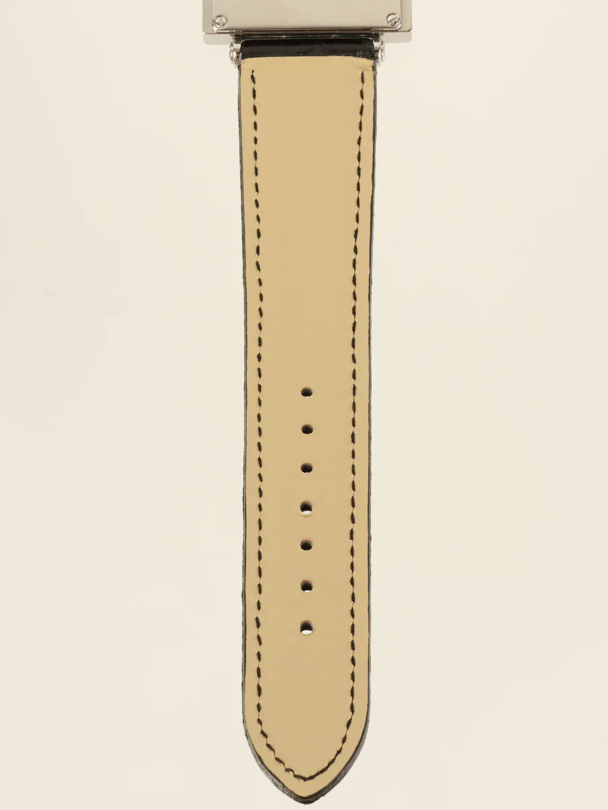 GUCCI Square Face Logo Watch Silver/Black