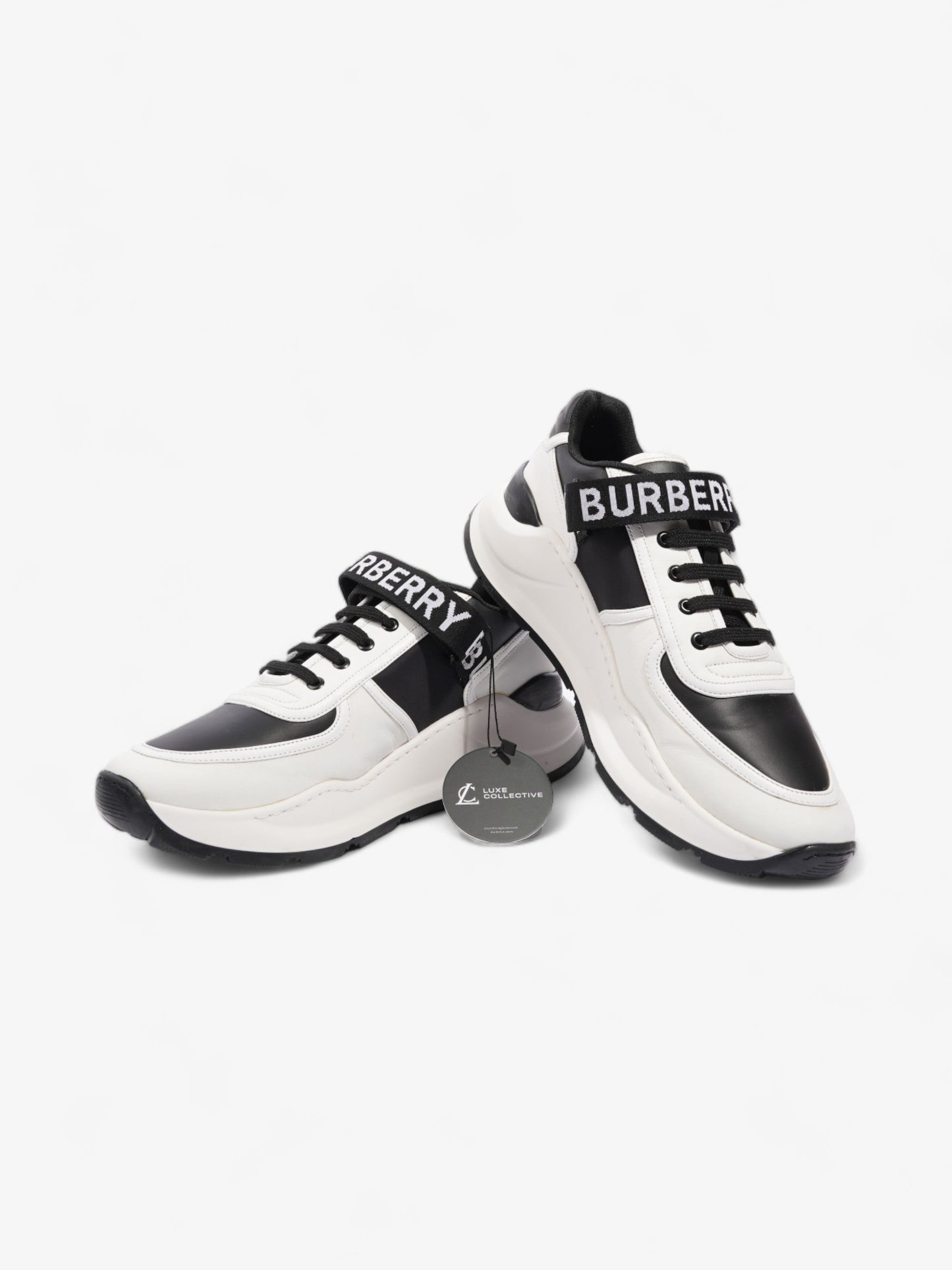 Burberry Ronnie Black / White Leather EU 44 UK 10