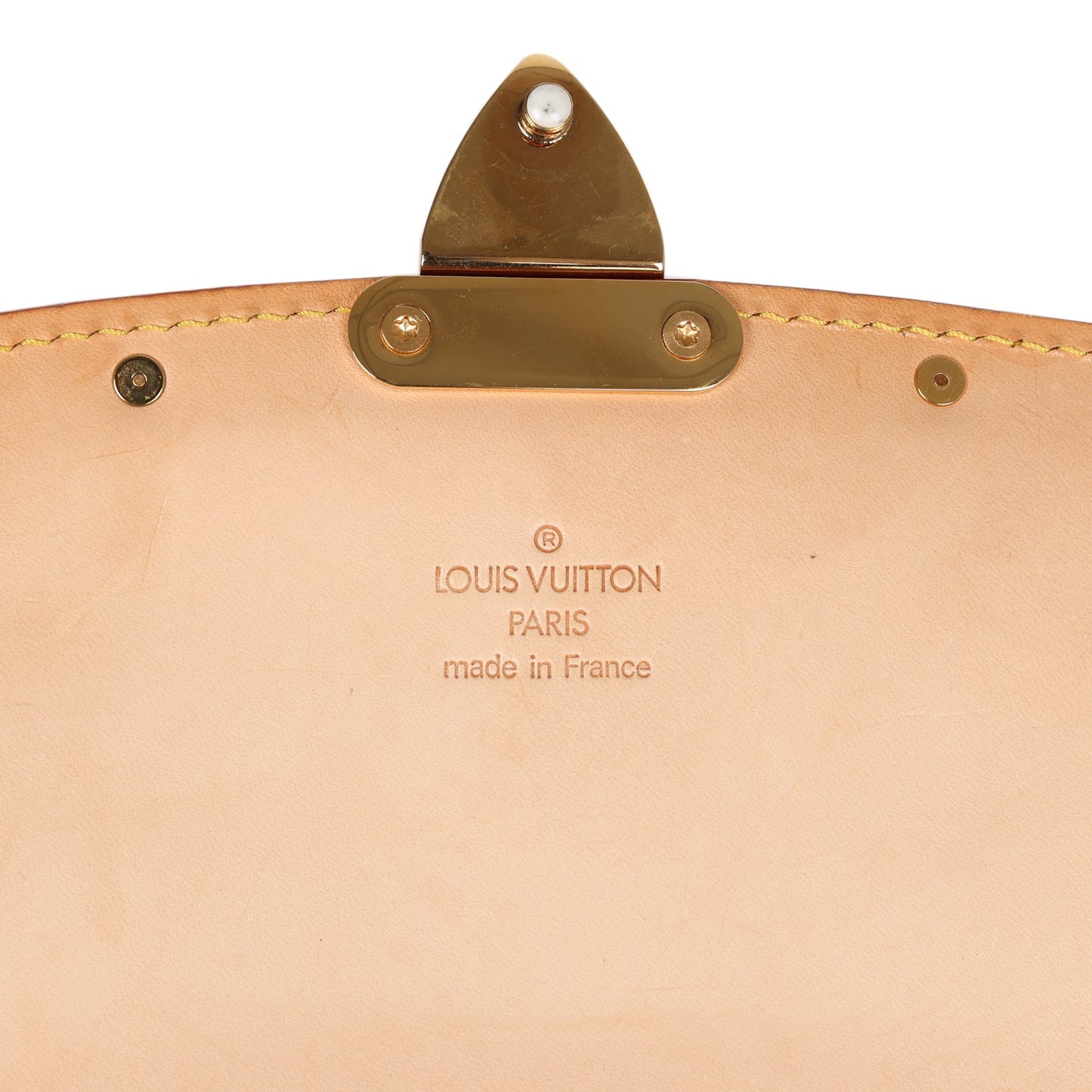 Louis Vuitton Vintage Sologne White Multicolor Canvas Gold Hardware