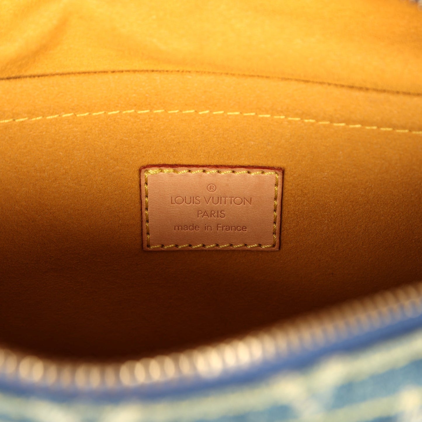 Louis Vuitton Vintage Neo Speedy Blue Denim Monogram Gold Hardware