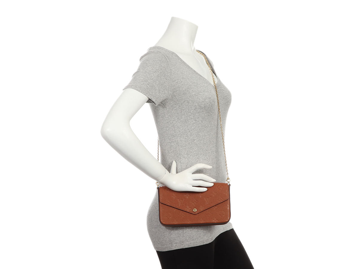 Louis Vuitton Cognac Monogram Empreinte Félicie