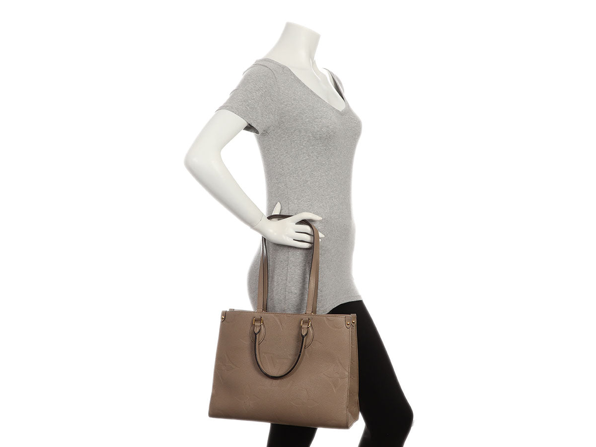 Louis Vuitton Beige Monogram Empreinte Onthego MM