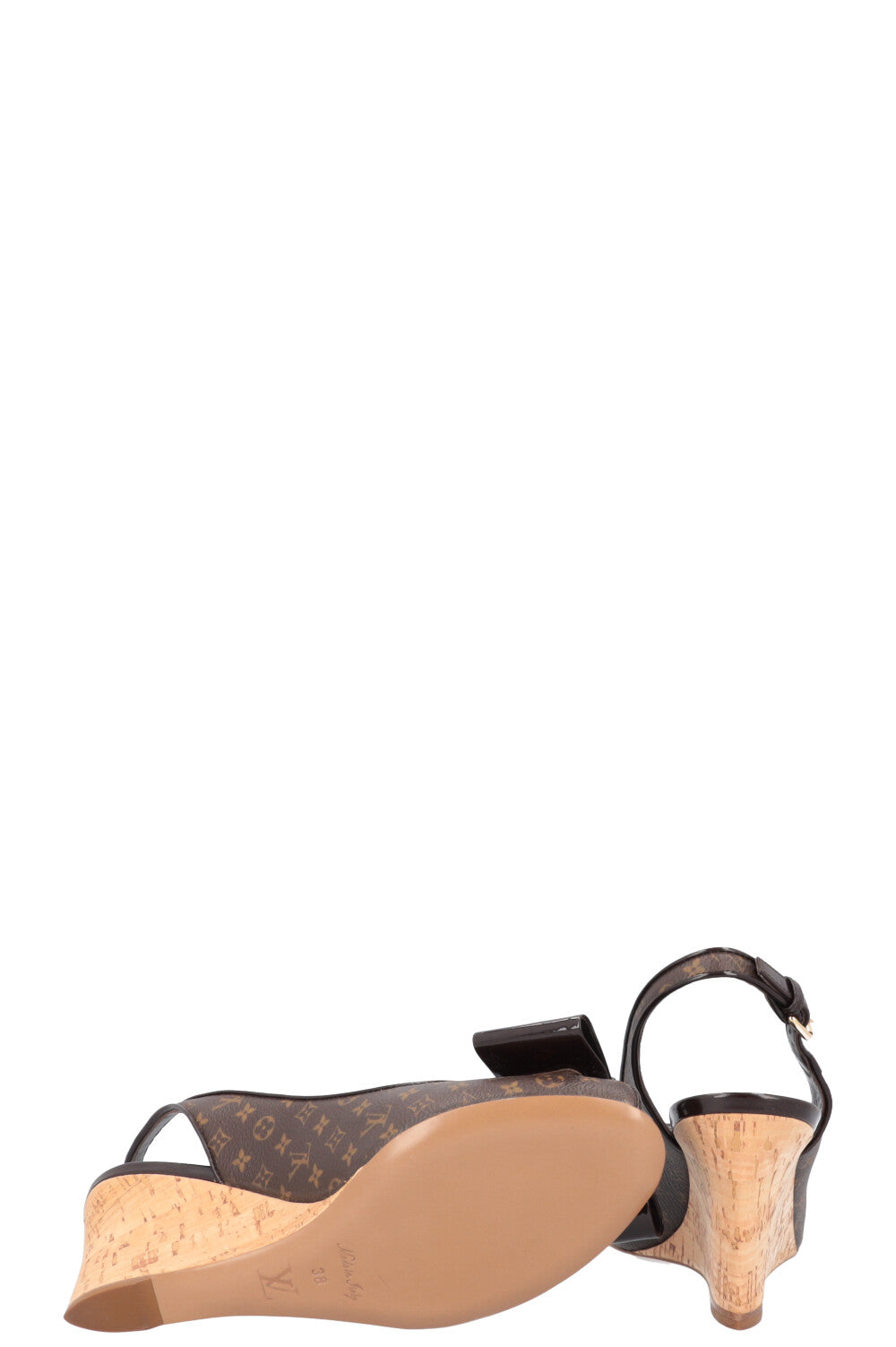 LOUIS VUITTON Wedges MNG Brown