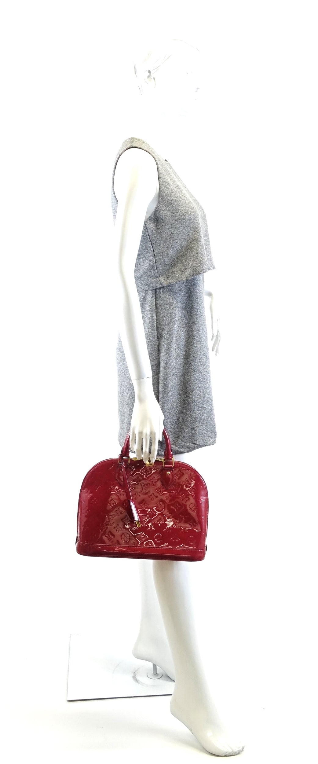 Louis Vuitto Alma PM Monogram Vernis Leather Handbag