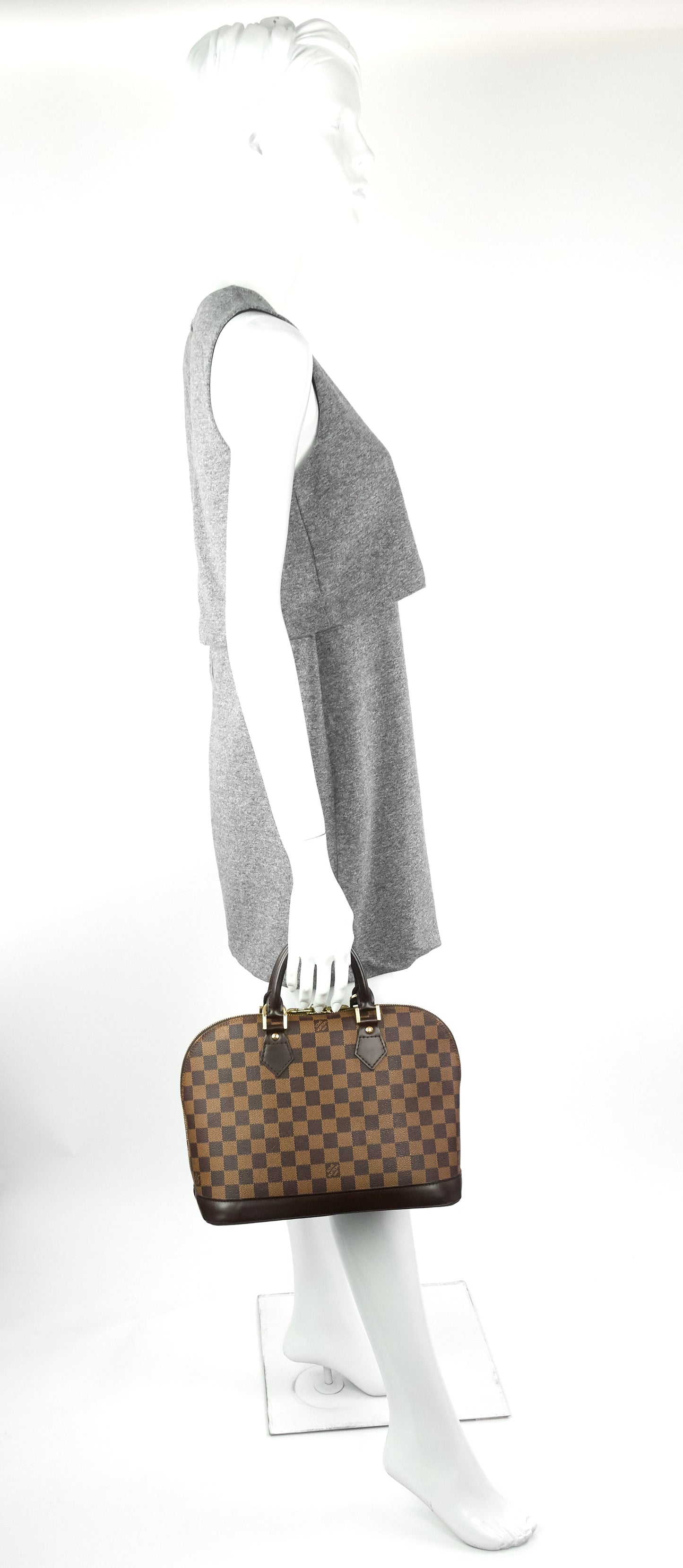 Louis Vuitto Alma PM Damier Ebene Canvas Bag