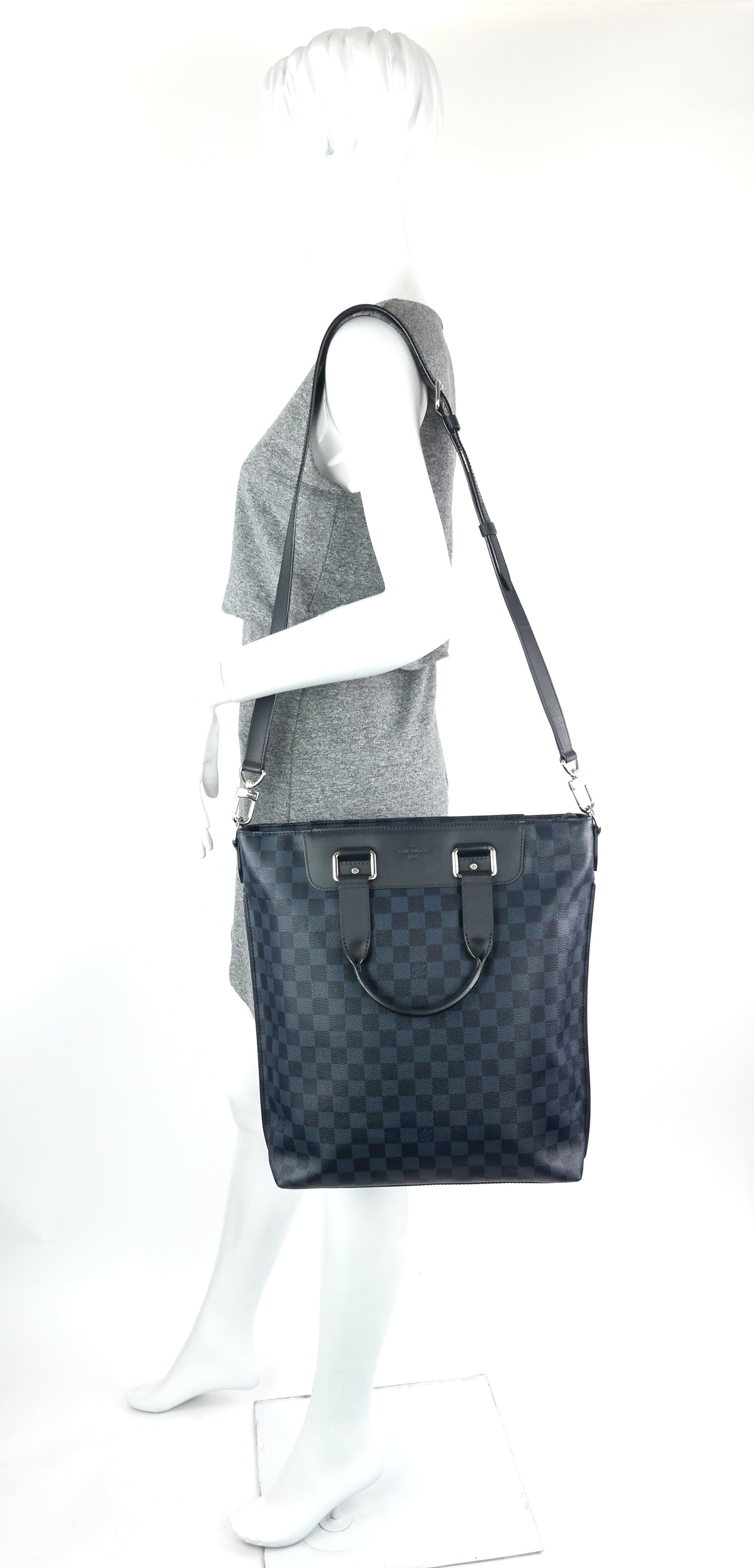 Louis Vuitto Cabas Jour Damier Cobalt Canvas Bag