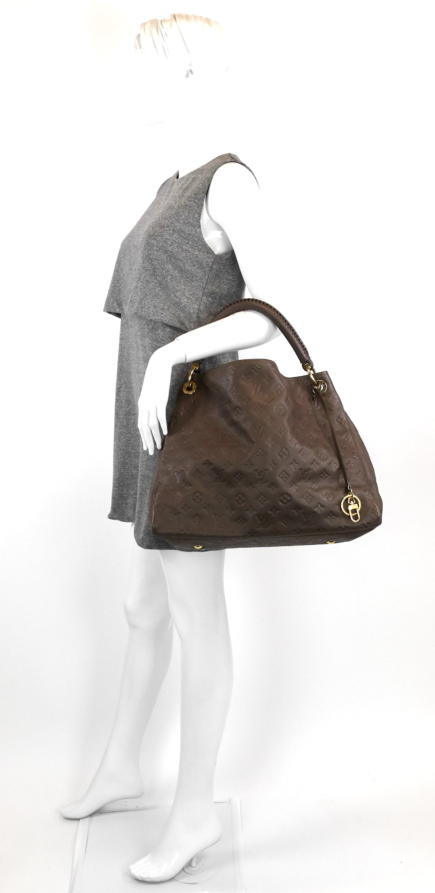Louis Vuitto Artsy MM Monogram Empreinte Leather Bag