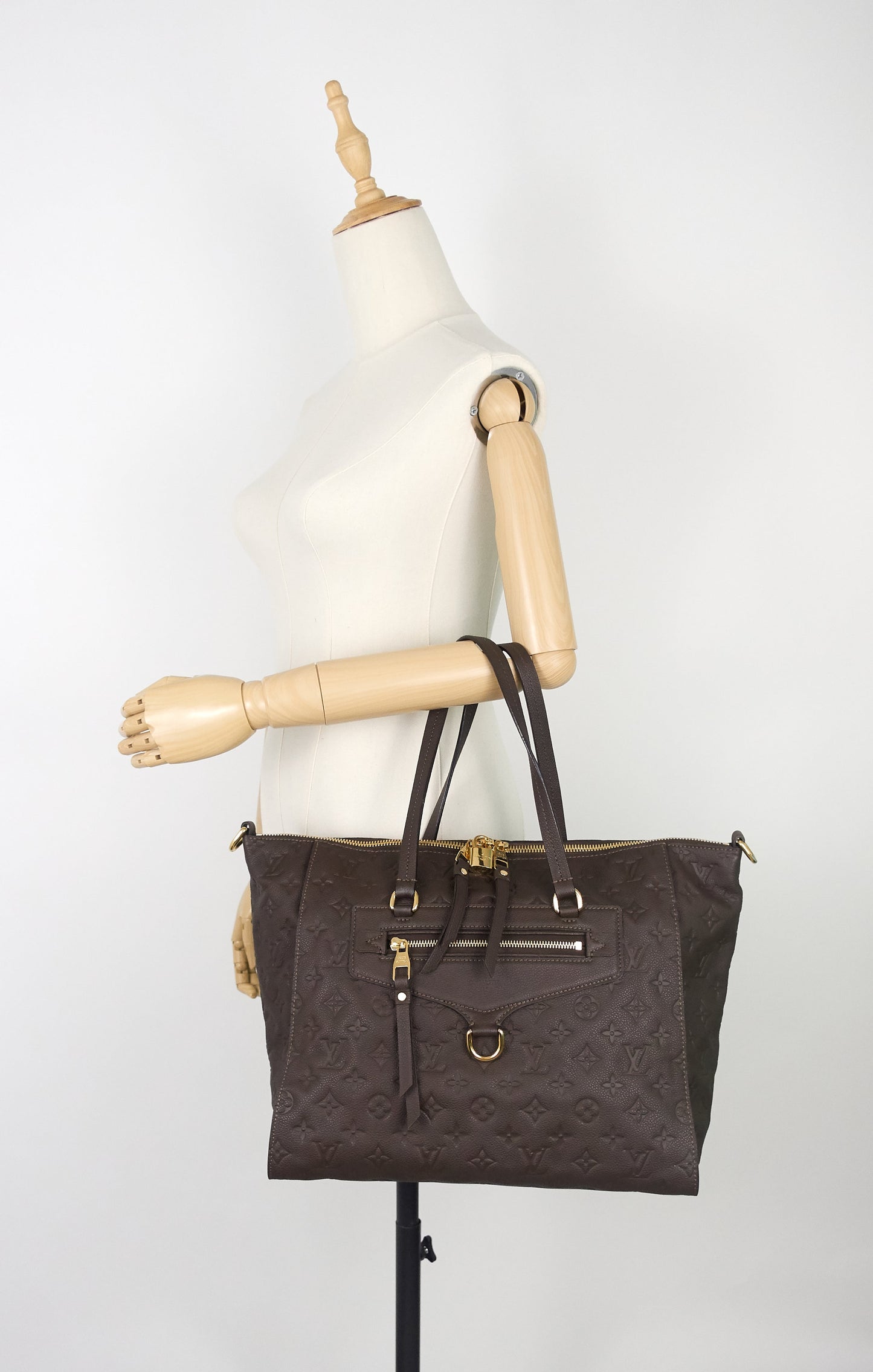 Louis Vuitto Lumineuse Monogram Empreinte Leather Bag