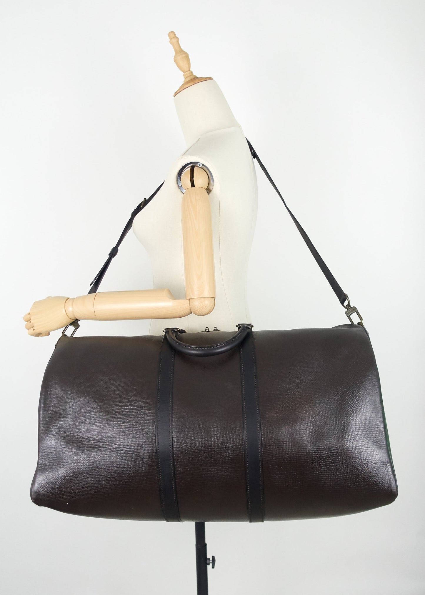 Louis Vuitto Keepall Bandoulière 55 Utah Leather Bag