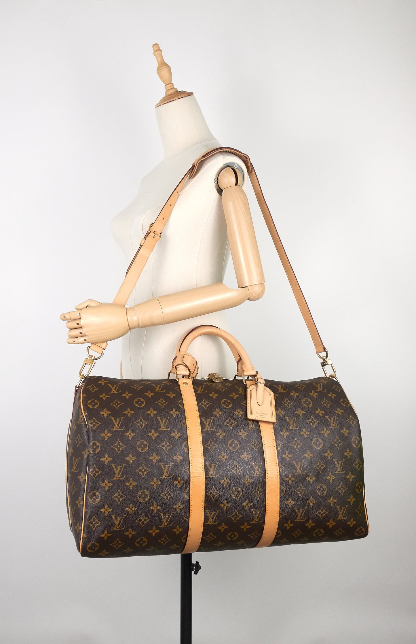 Louis Vuitto Keepall 50 Bandoulière Monogram Canvas Bag