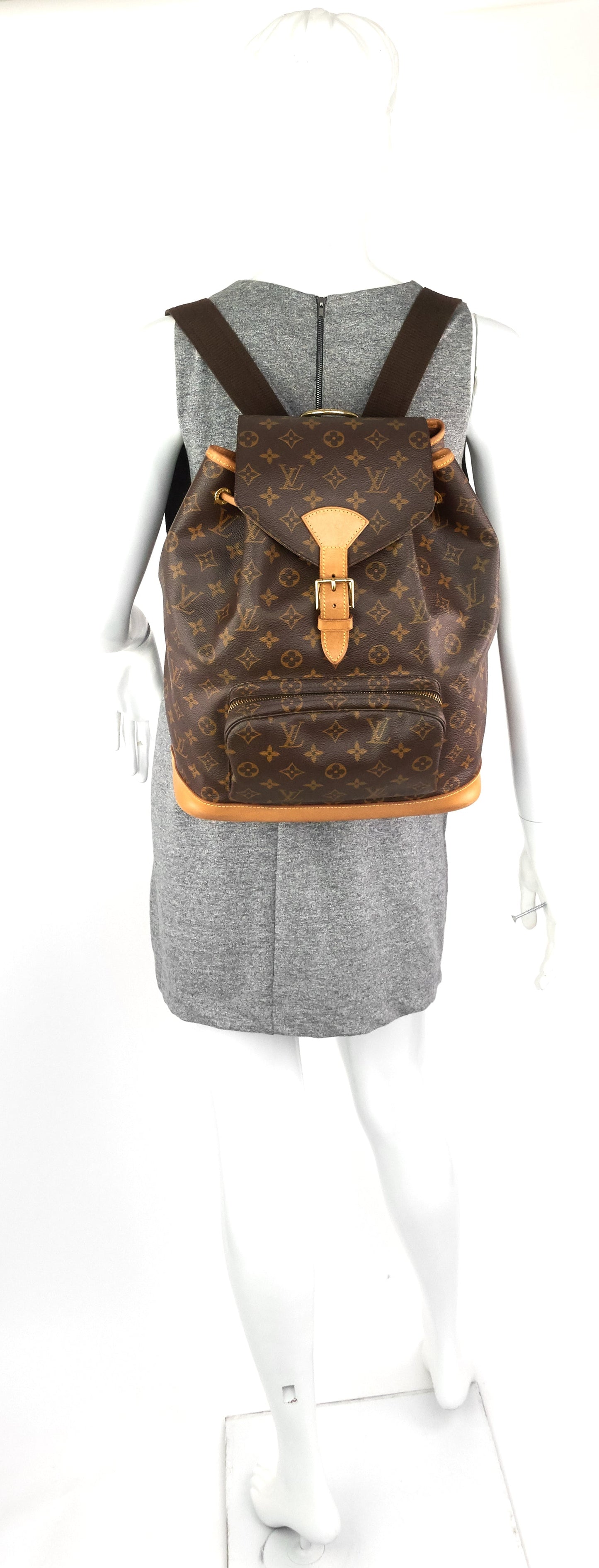 Louis Vuitto Montsouris GM Monogram Canvas Backpack Bag