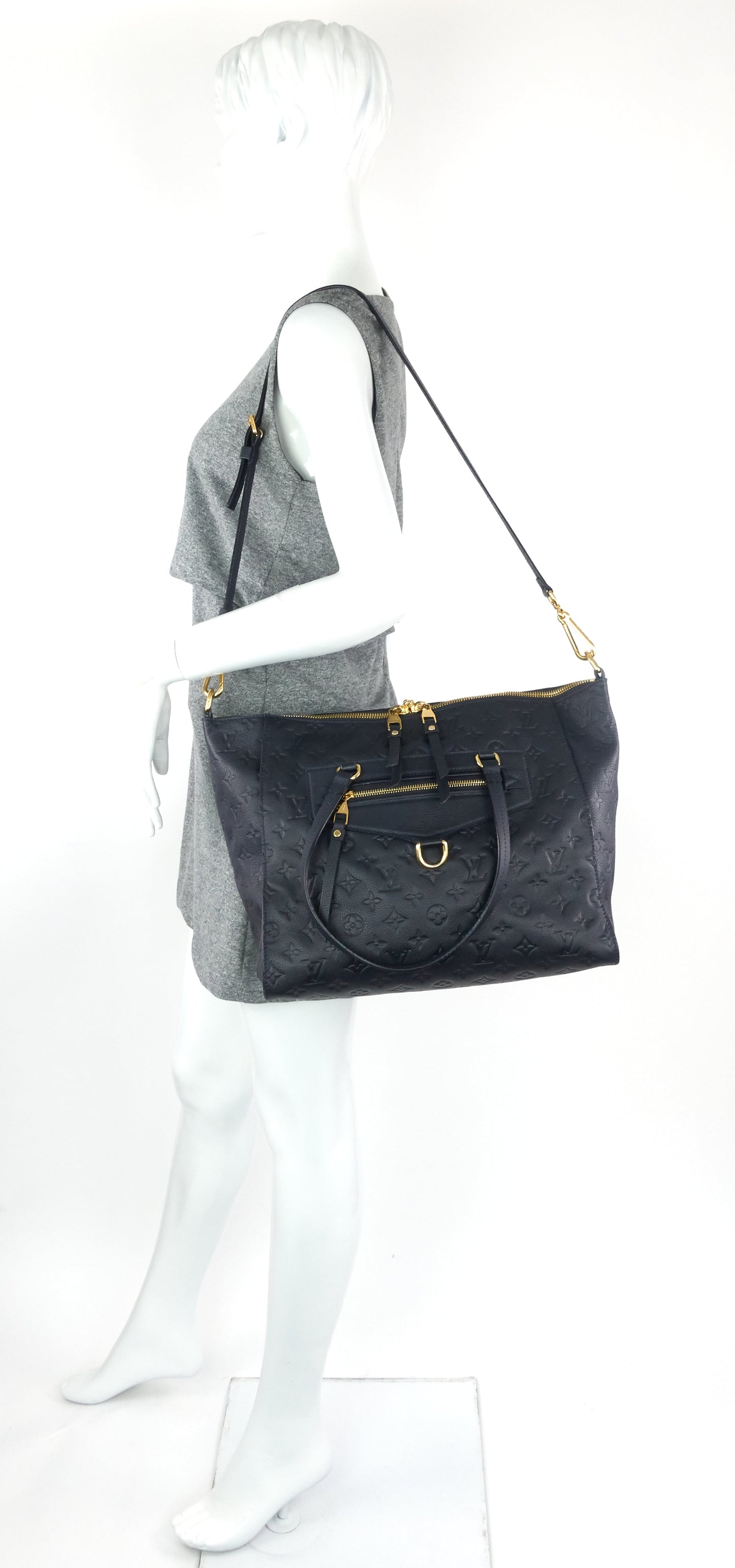 Louis Vuitto Lumineuse PM Monogram Empreinte Leather Bag