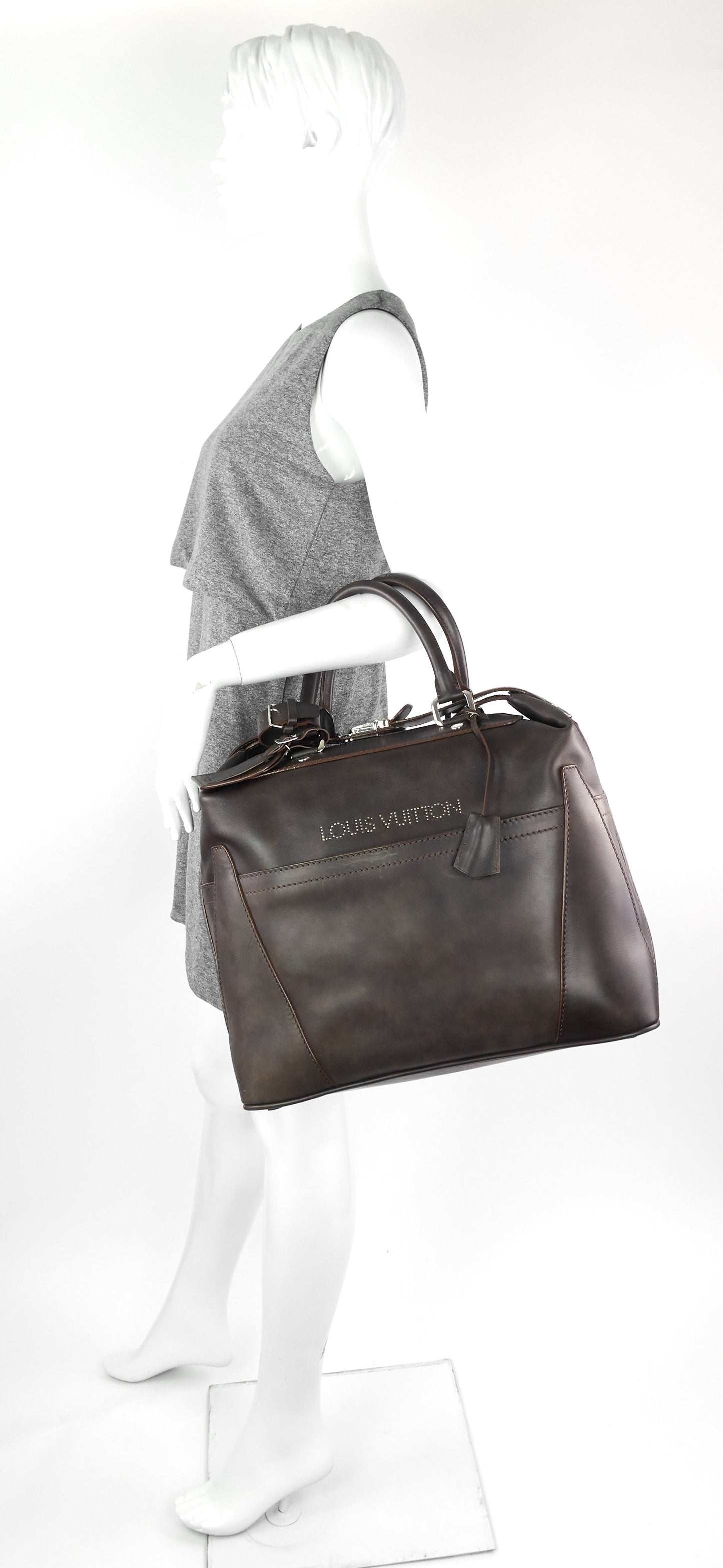 Louis Vuitto Bequia Antique Calfskin Grimaud Mini Bag