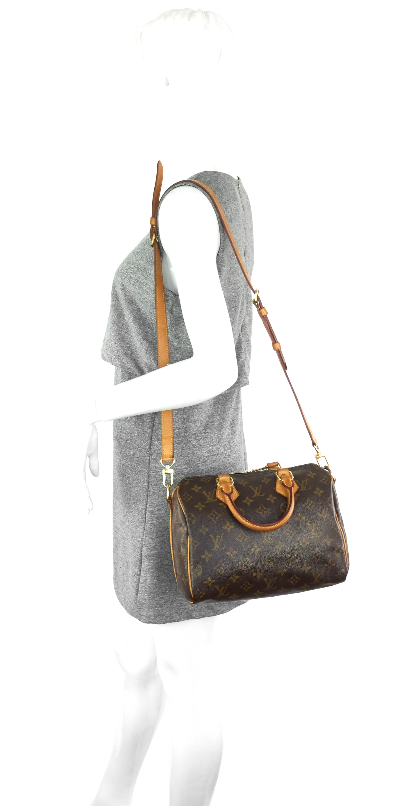 Louis Vuitto Speedy 25 Bandoulière Monogram Canvas Bag