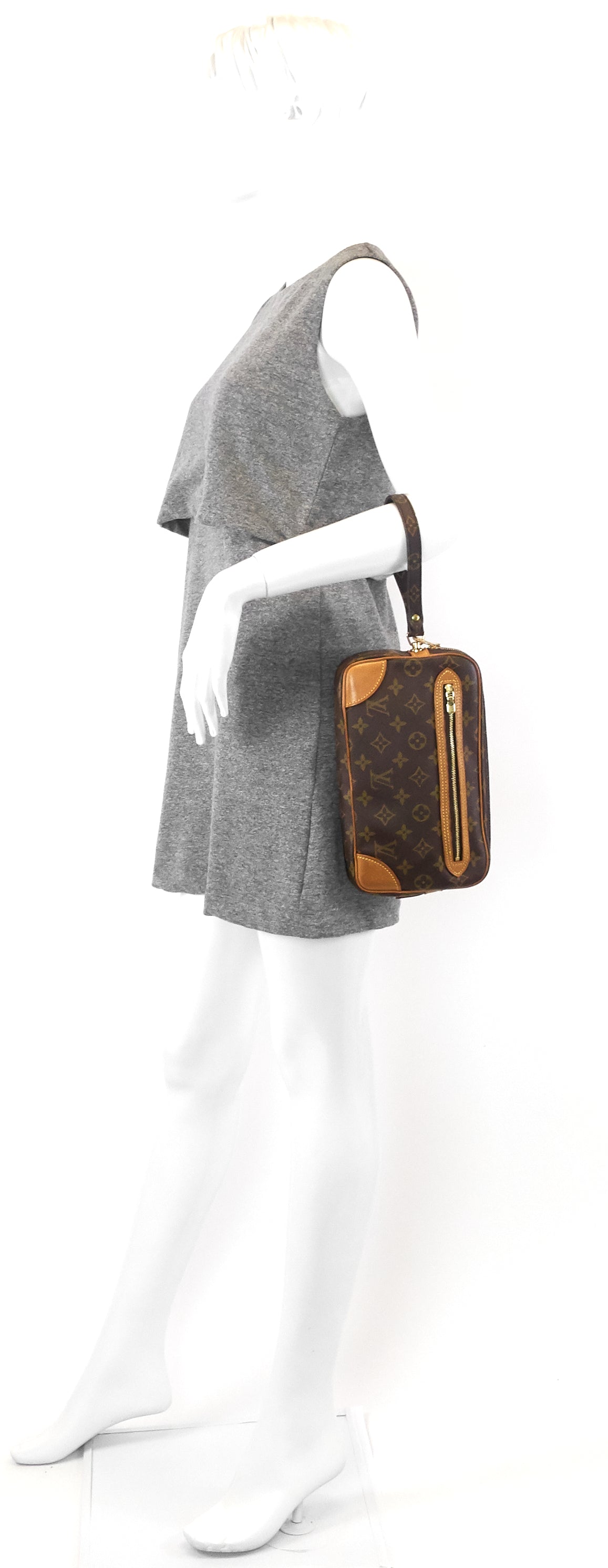 Louis Vuitto Pochette Marly Dragonne Monogram Canvas Bag