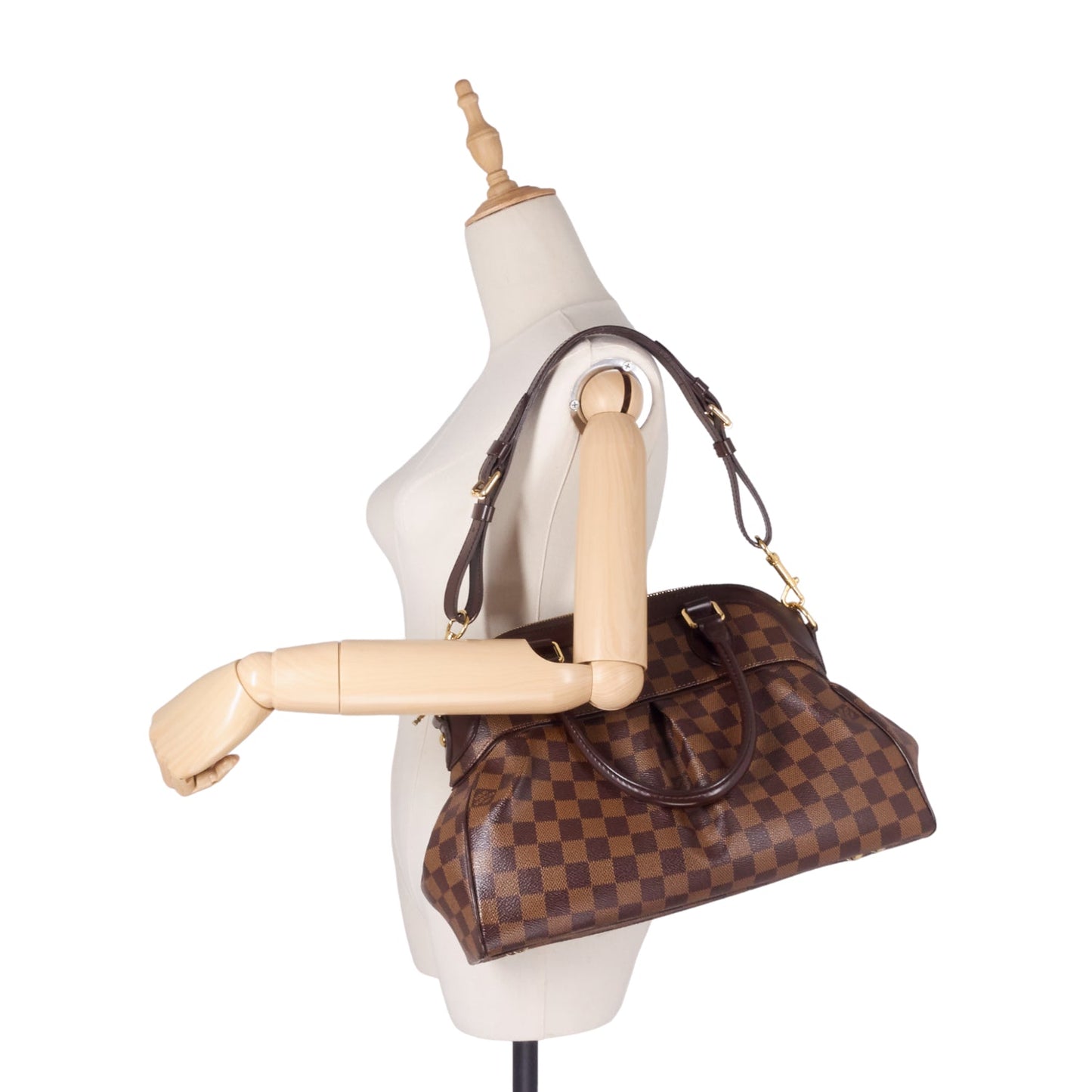 Louis Vuitto Trevi PM Damier Ebene Canvas Bag