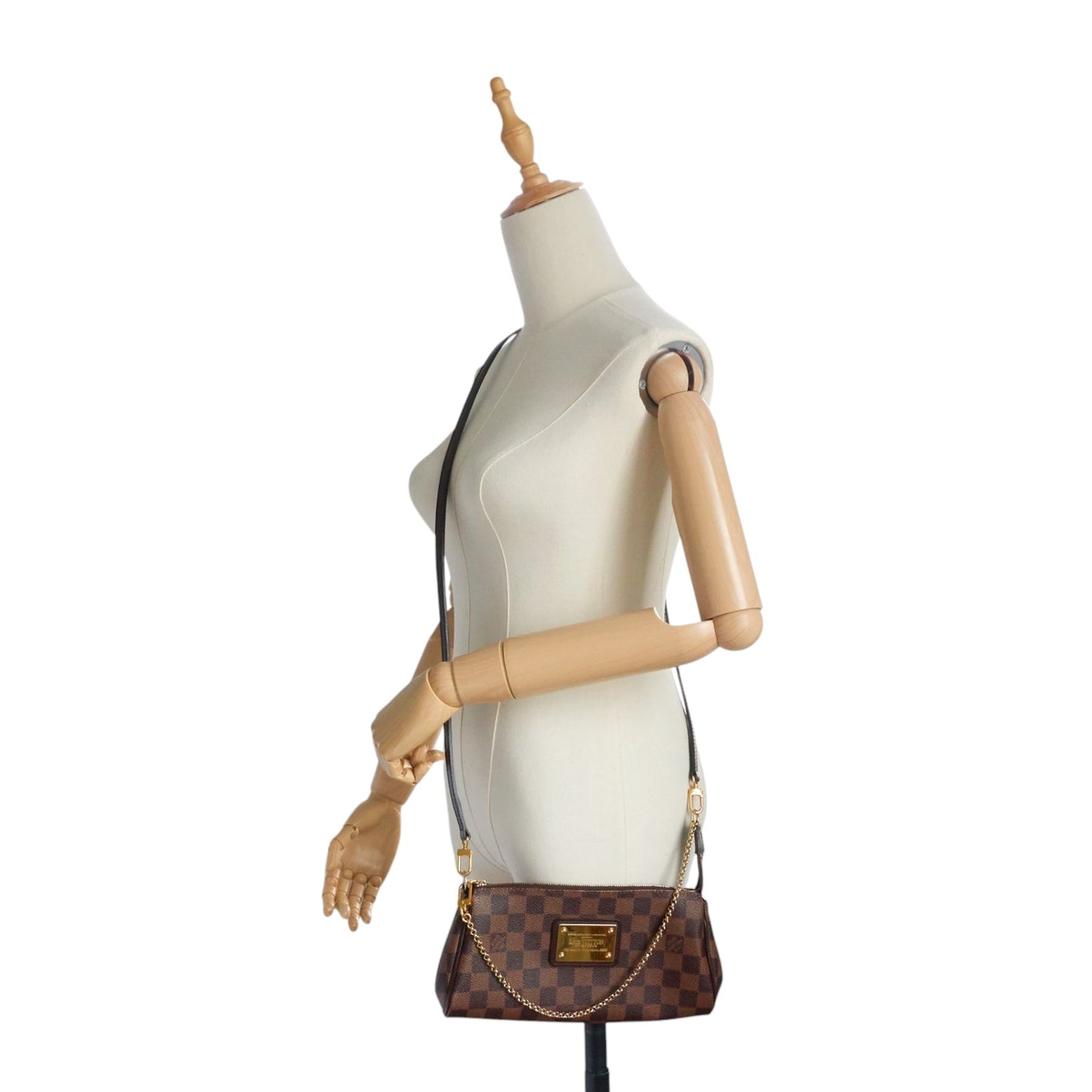 Louis Vuitto Eva Damier Ebene Crossbody Bag