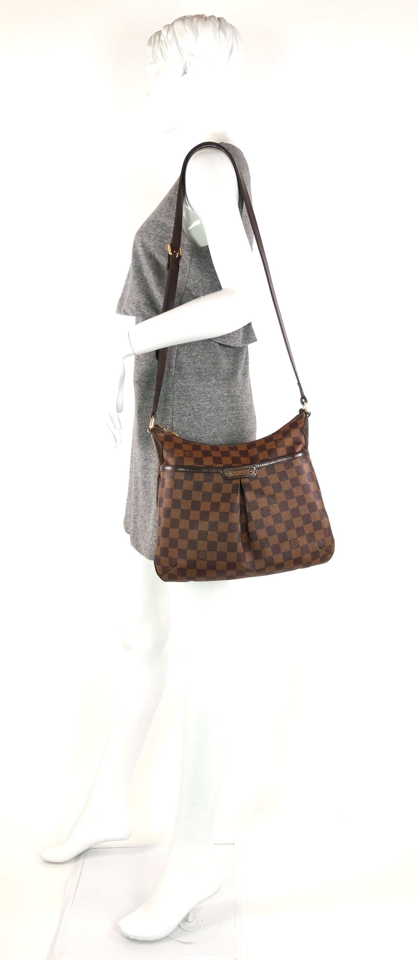 Louis Vuitto Bloomsbury PM Damier Ebene Canvas Bag