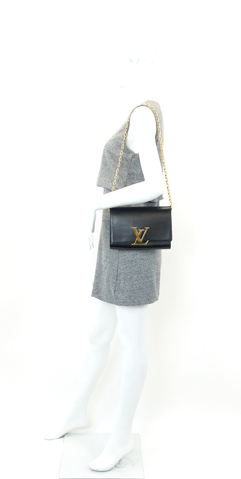 Louis Vuitto Louise GM Calf Leather Chain Bag