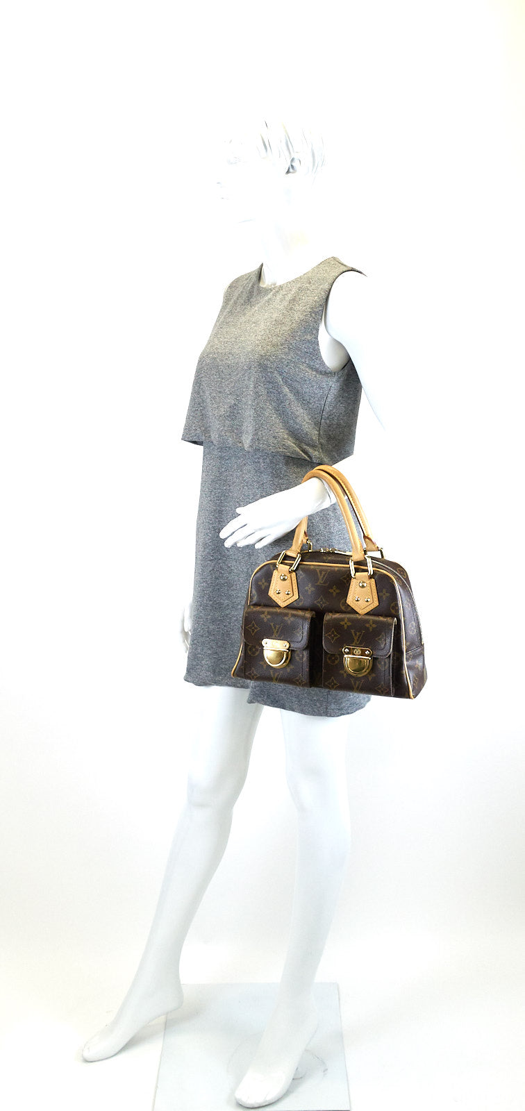 Louis Vuitto Manhattan PM Monogram Canvas Bag