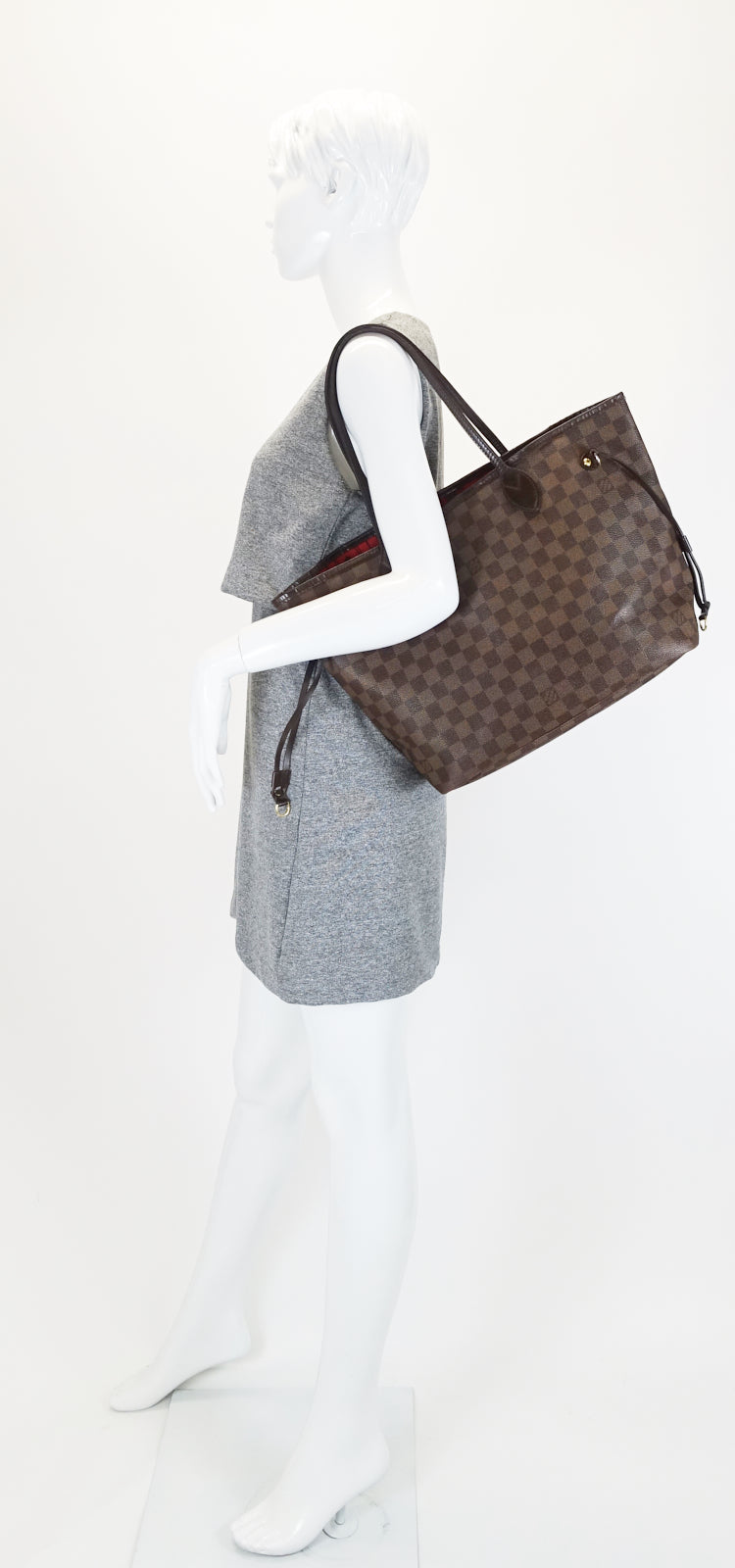 Louis Vuitto Neverfull MM Damier Ebene Canvas Bag