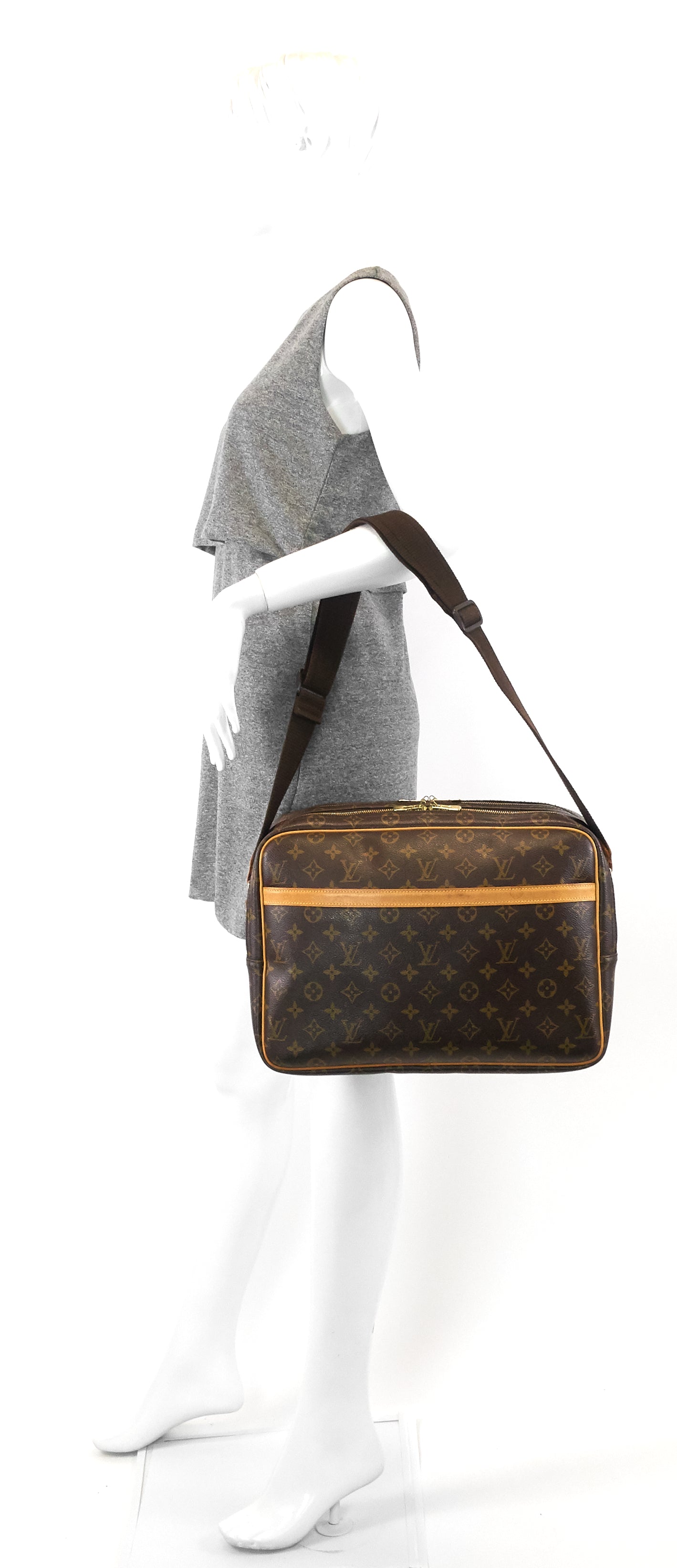 Louis Vuitto Reporter GM Monogram Canvas Bag