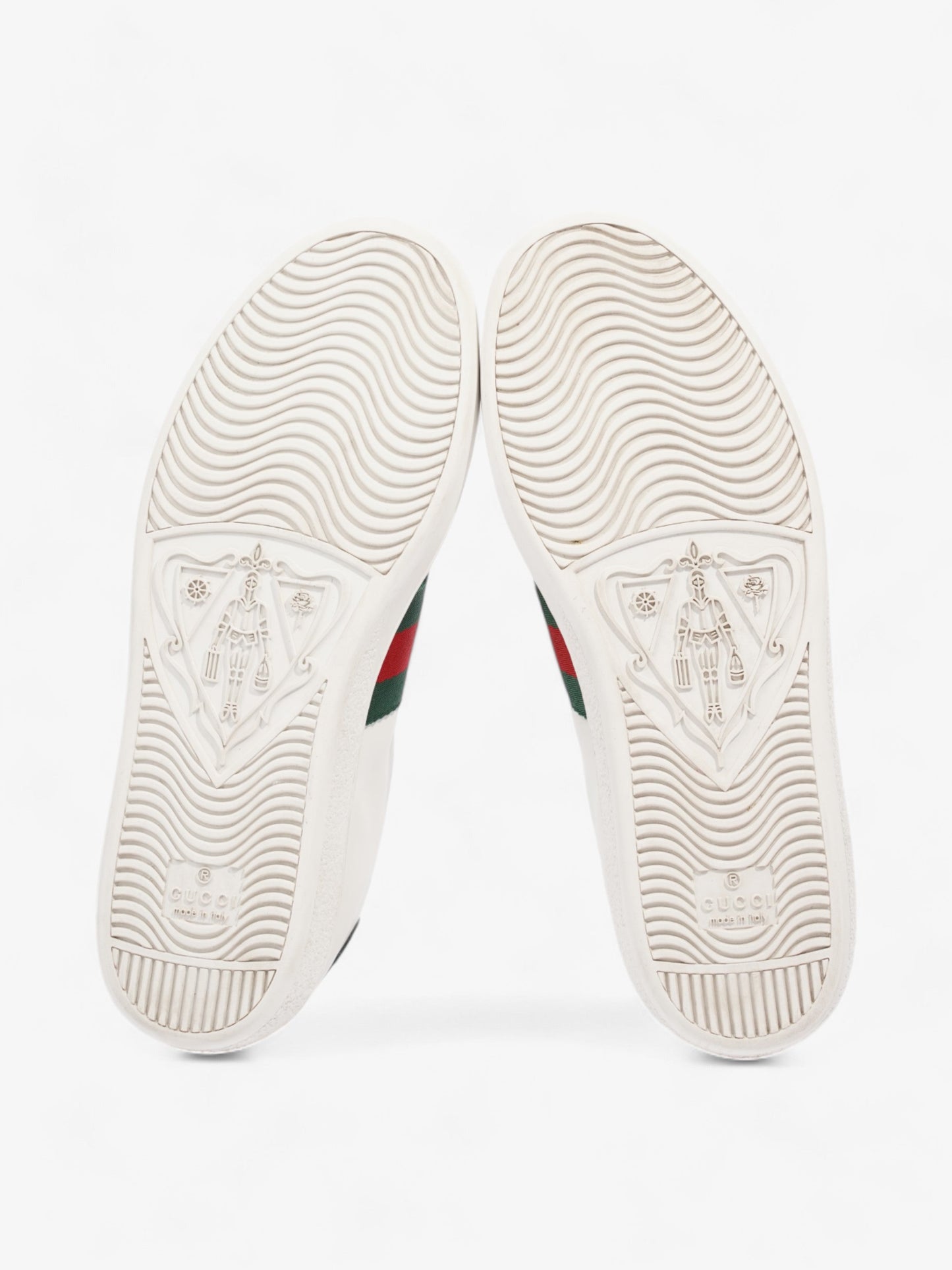 Gucci Ace Low Pin Sneakers White / Green / Red Leather EU 36.5 UK 3.5