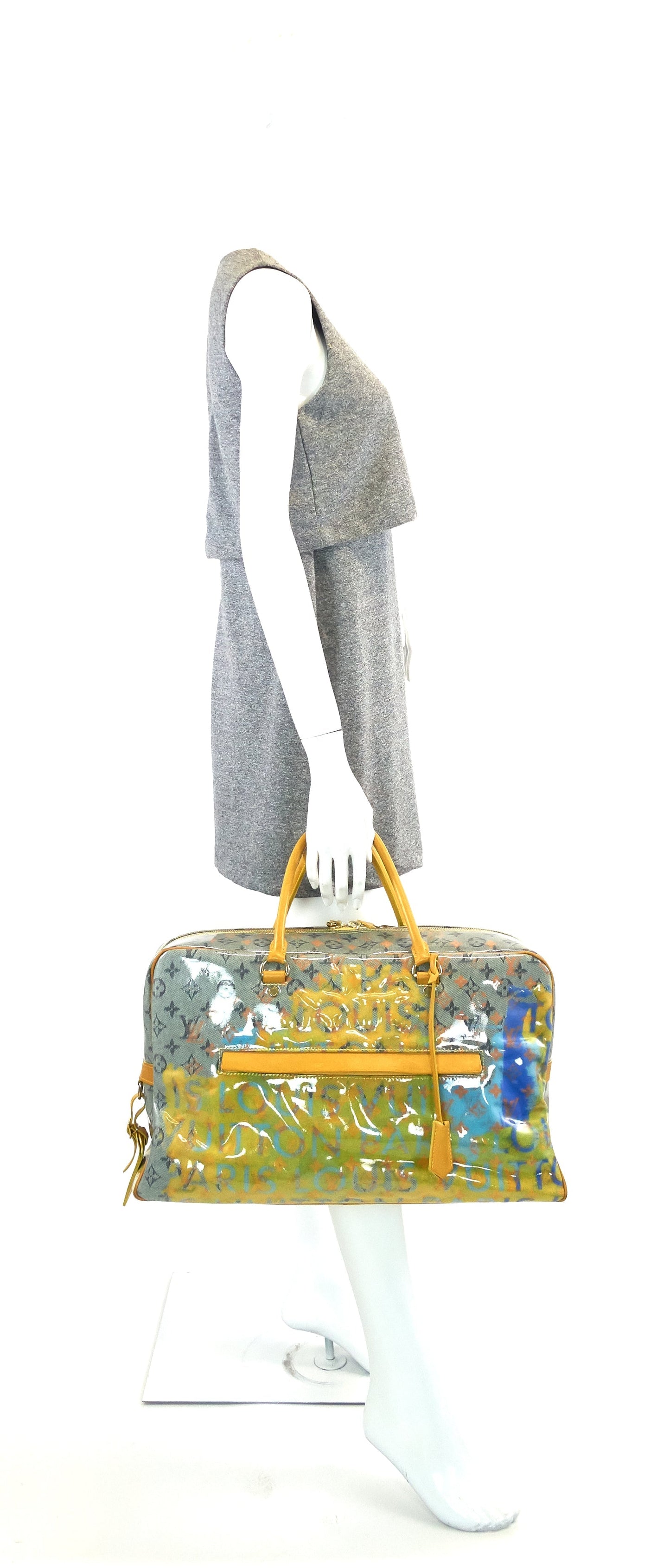 Louis Vuitto Richard Prince Defile Weekender GM Pulp Canvas Bag