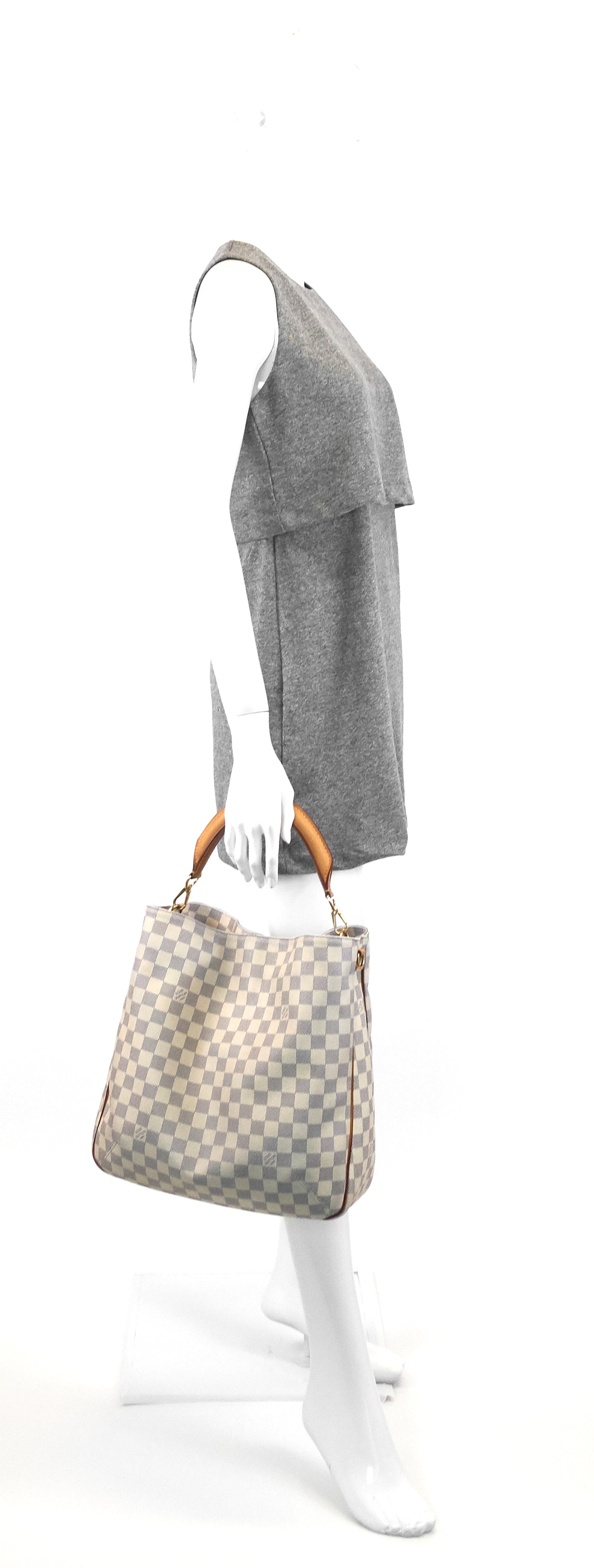 Louis Vuitto Soffi Damier Azur Canvas Hobo Bag